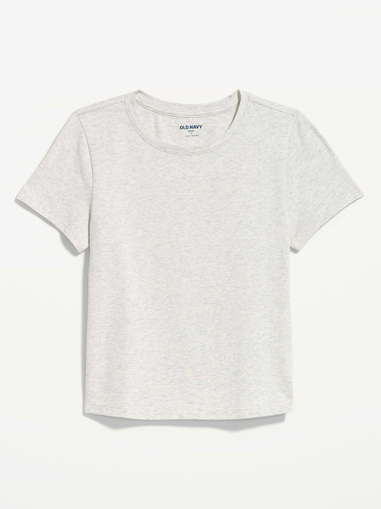 Bestee Crop T-Shirt - Light Heather Gray