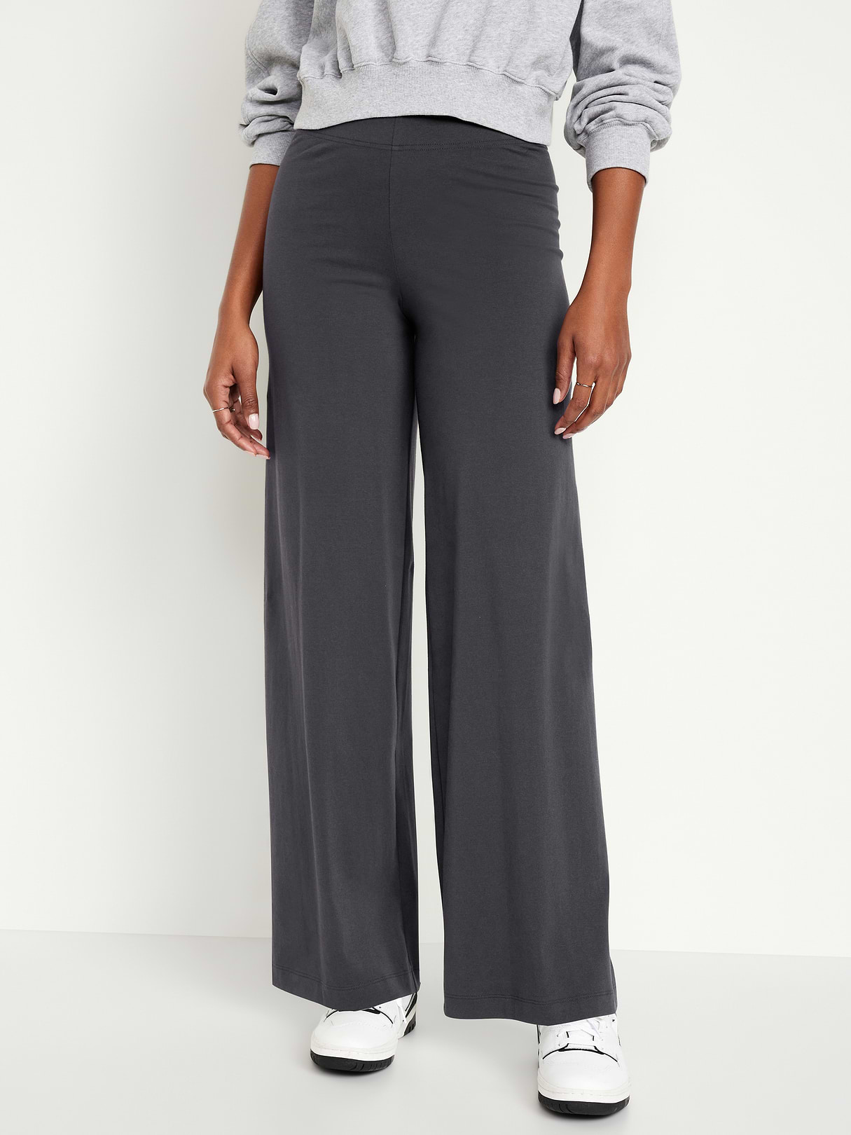 High-Waisted Fashion Wide-Leg Leggings - Panther