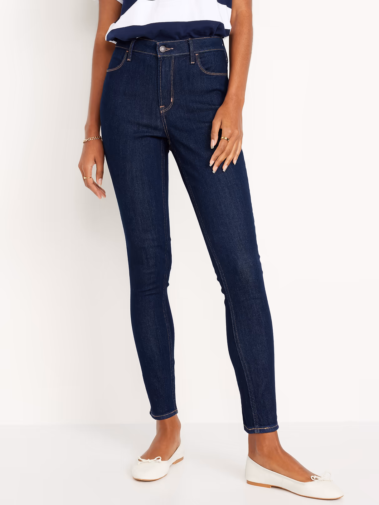 High-Waisted Wow Super-Skinny Jeans - Indigo