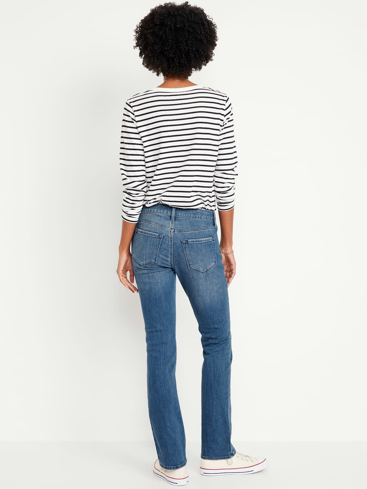 Mid-Rise Wow Boot-Cut Jeans - Medium Wash