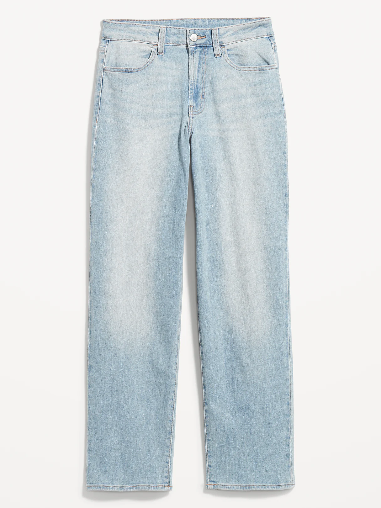 High-Waisted Wow Loose Jeans - Light Wash