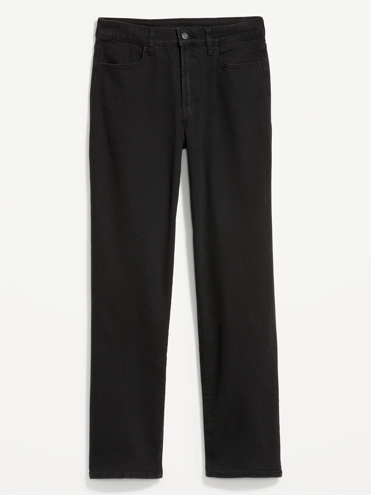 High-Waisted Wow Loose Jeans - Black Wash