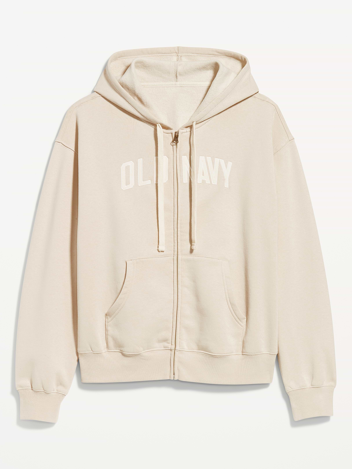Logo Zip Hoodie Sweatshirt - Wish Bone