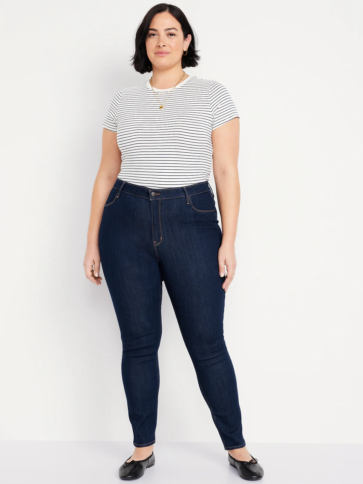 High-Waisted Wow Super-Skinny Jeans - Indigo