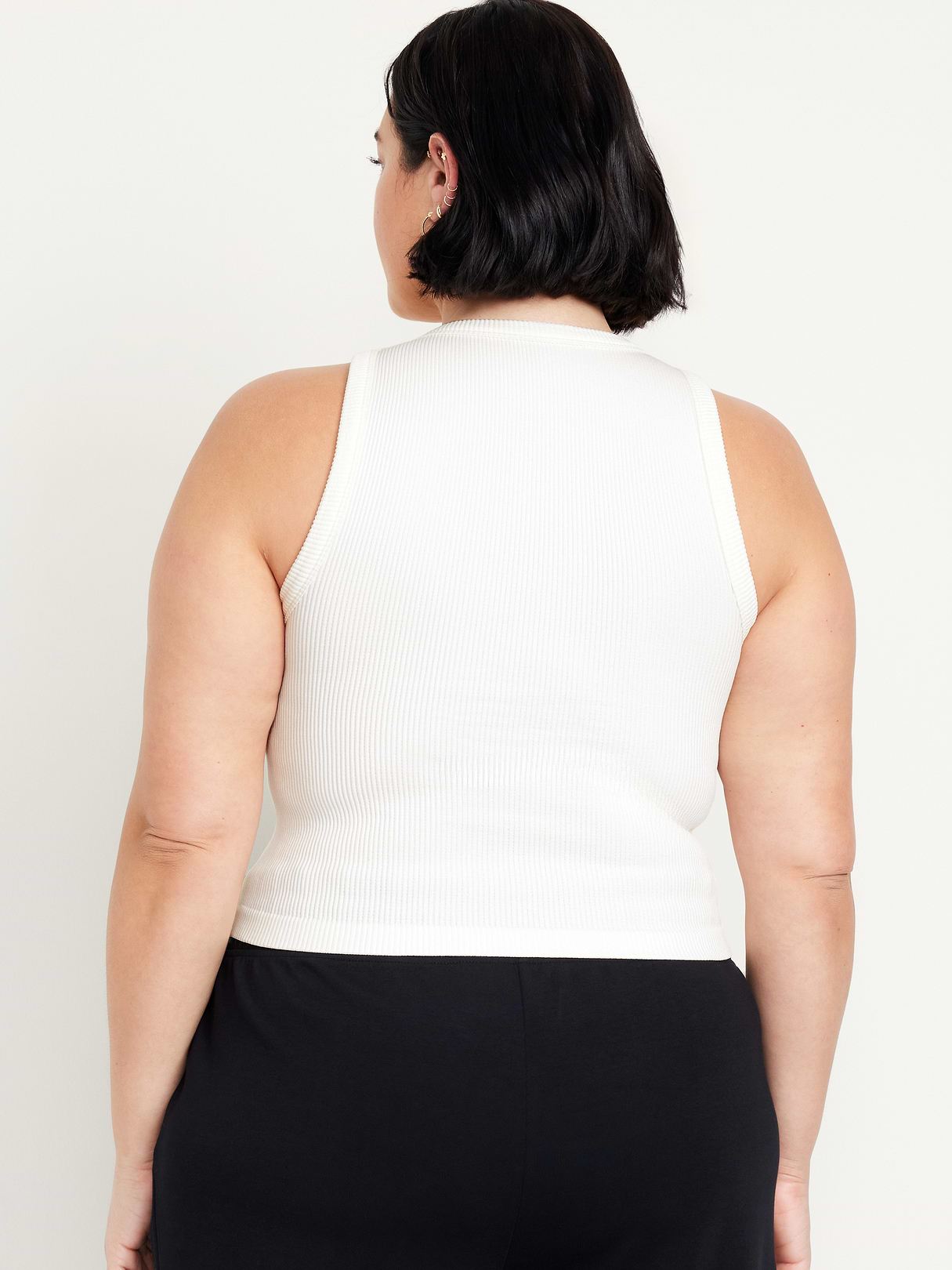 Exhale Seamless Fitted Rib Tank - Magnolia