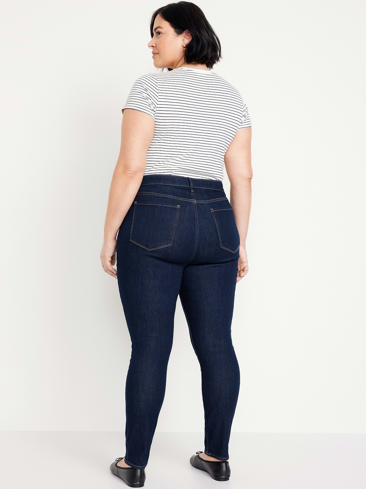 High-Waisted Wow Super-Skinny Jeans - Indigo