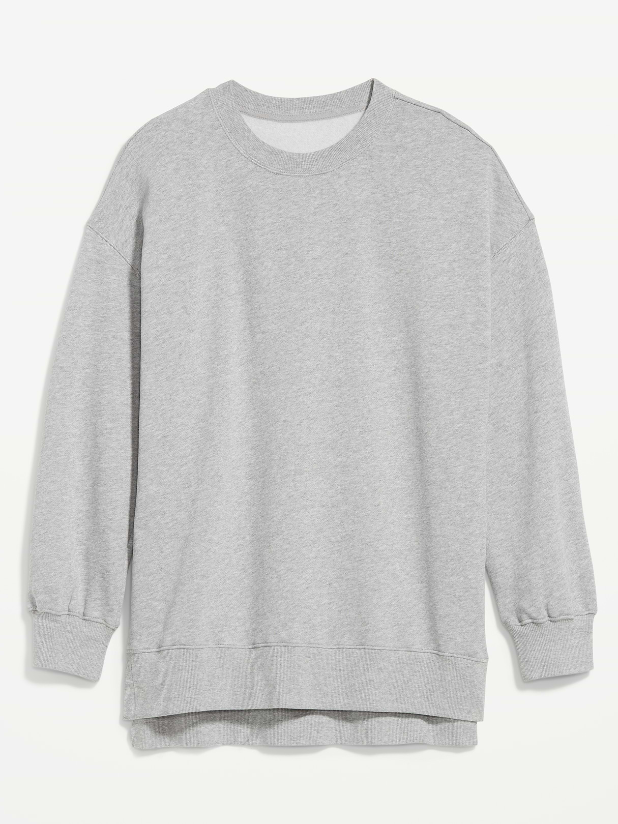 SoComfy Relaxed Tunic Sweatshirt - Medium Heather Gray