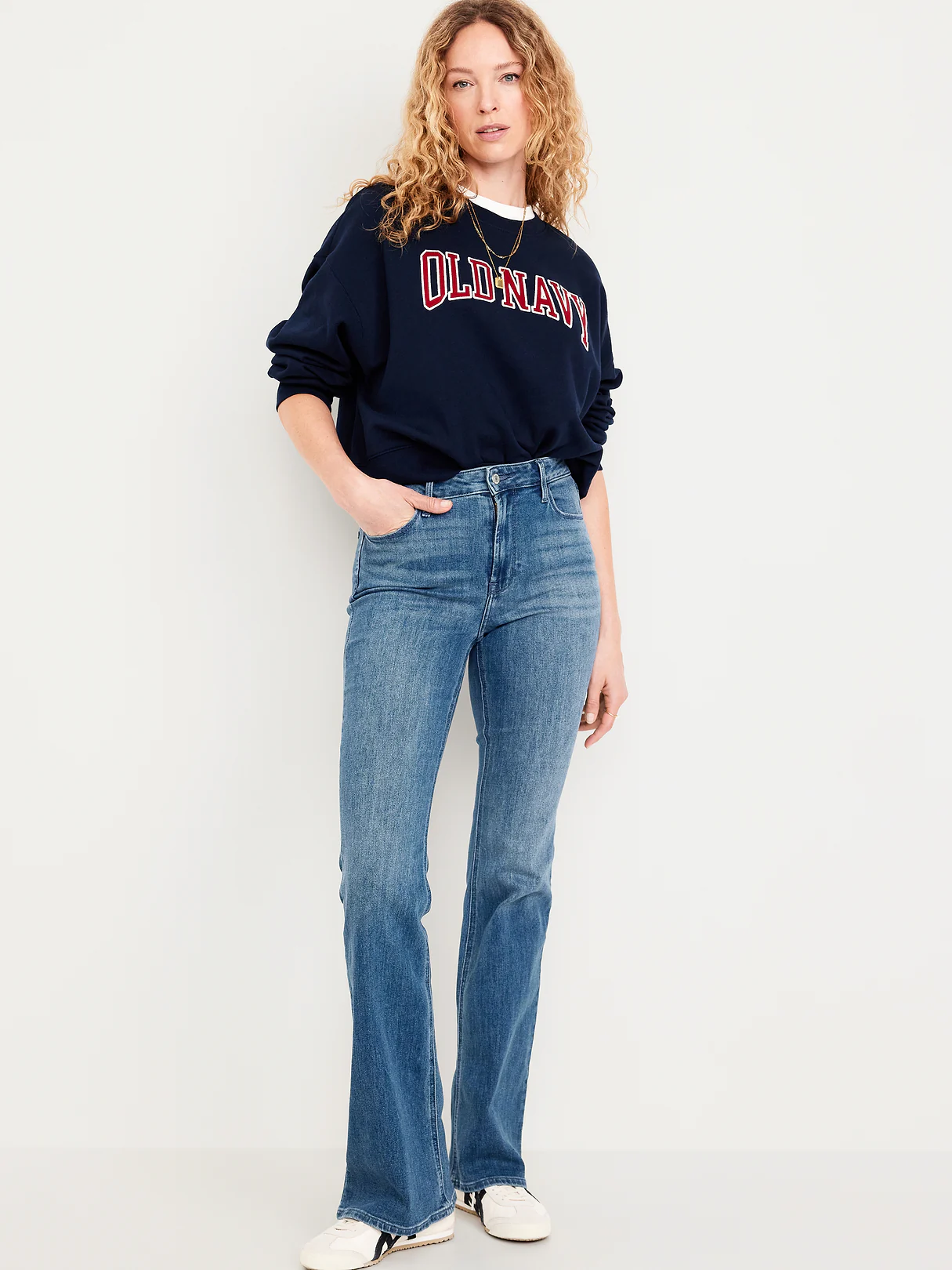 High-Waisted Wow Flare Jeans - Medium Wash