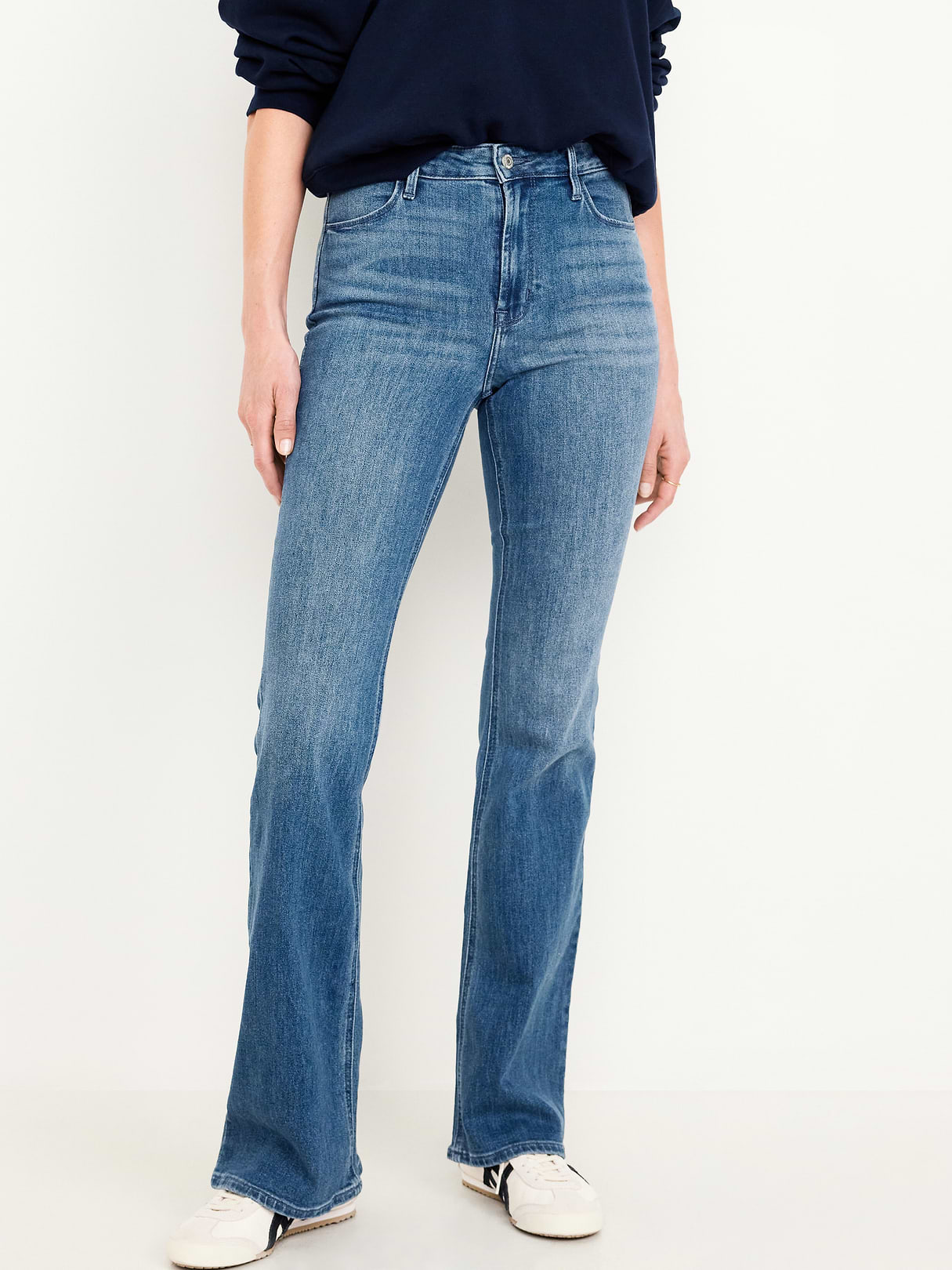 High-Waisted Wow Flare Jeans - Medium Wash