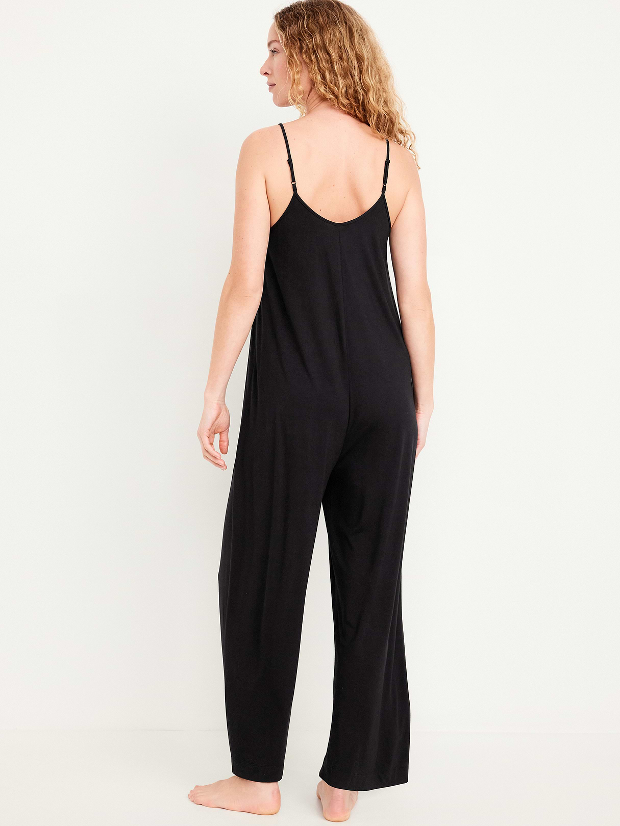 Sunday Sleep Knit Jersey Jumpsuit - Blackjack