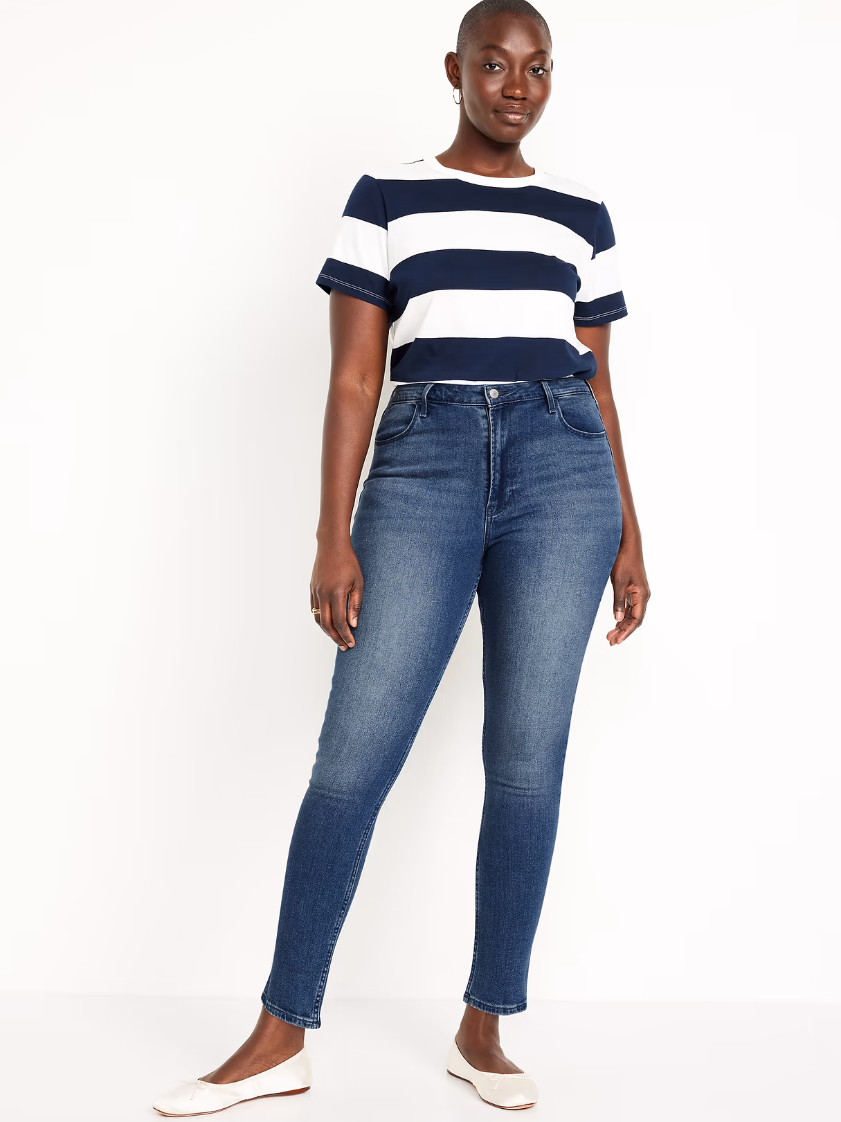 High-Waisted Wow Super-Skinny Jeans - Dark Wash