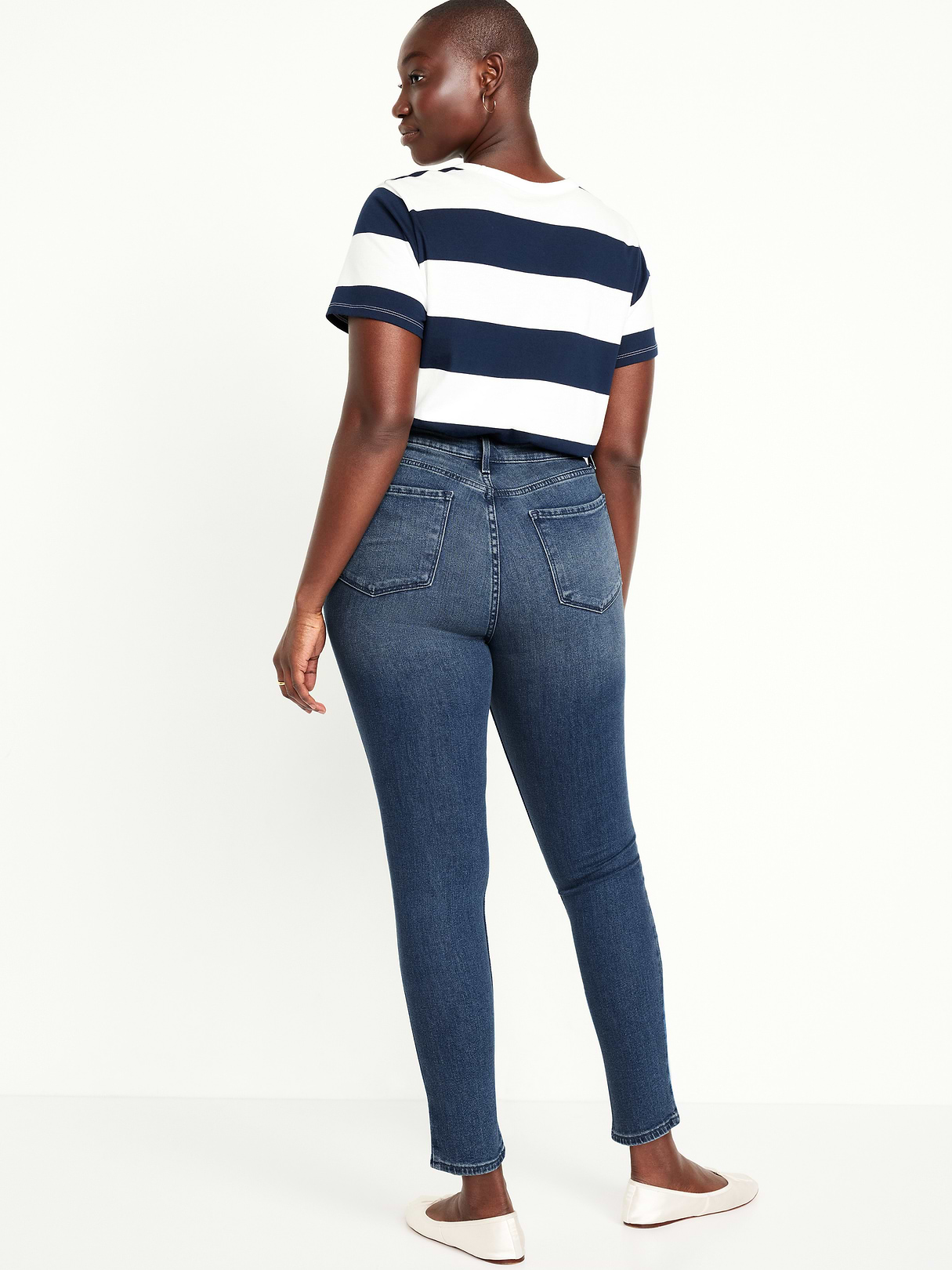 High-Waisted Wow Super-Skinny Jeans - Dark Wash