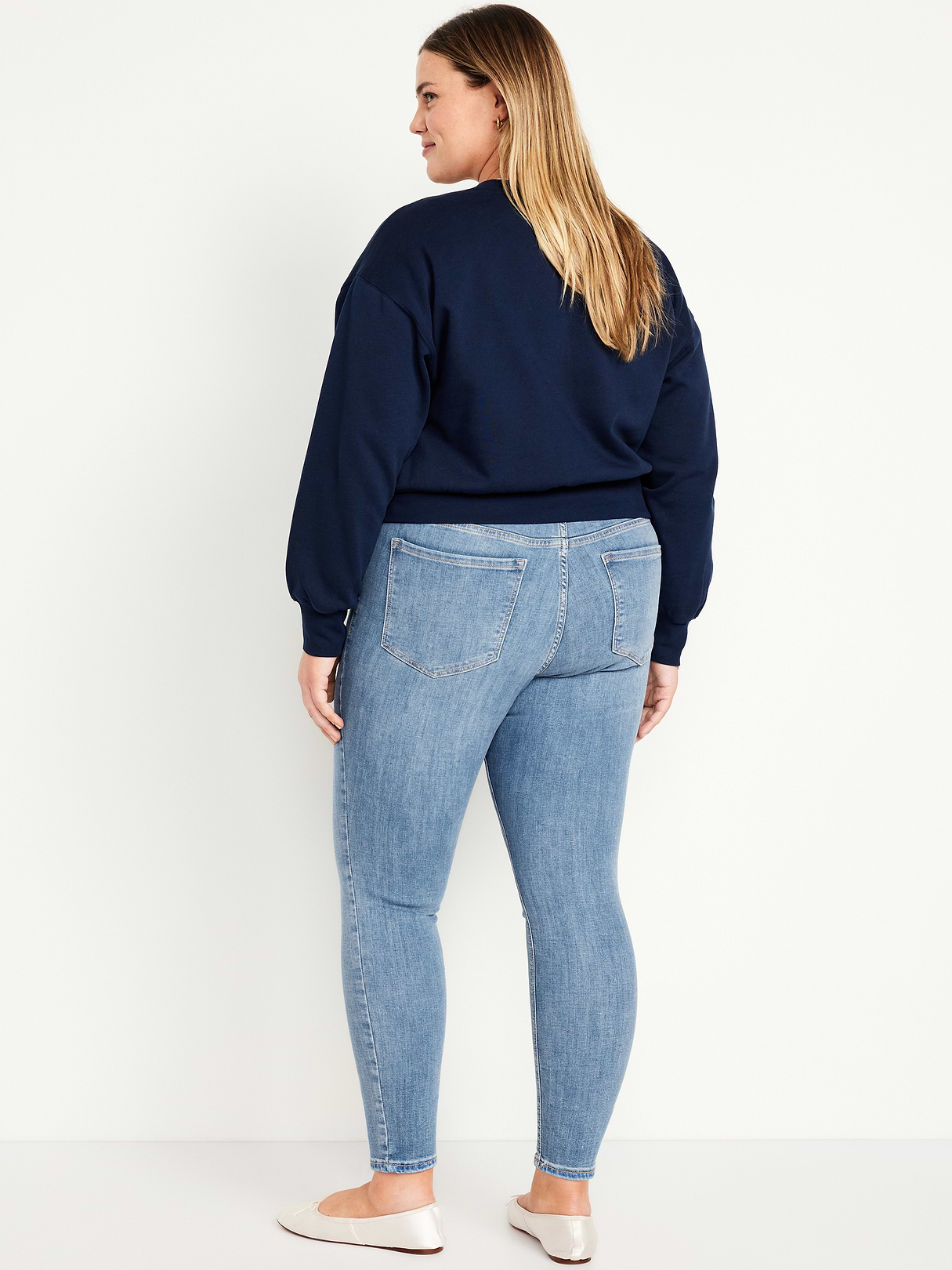 Mid-Rise Rockstar Super-Skinny Jeans - Faded Light Wash