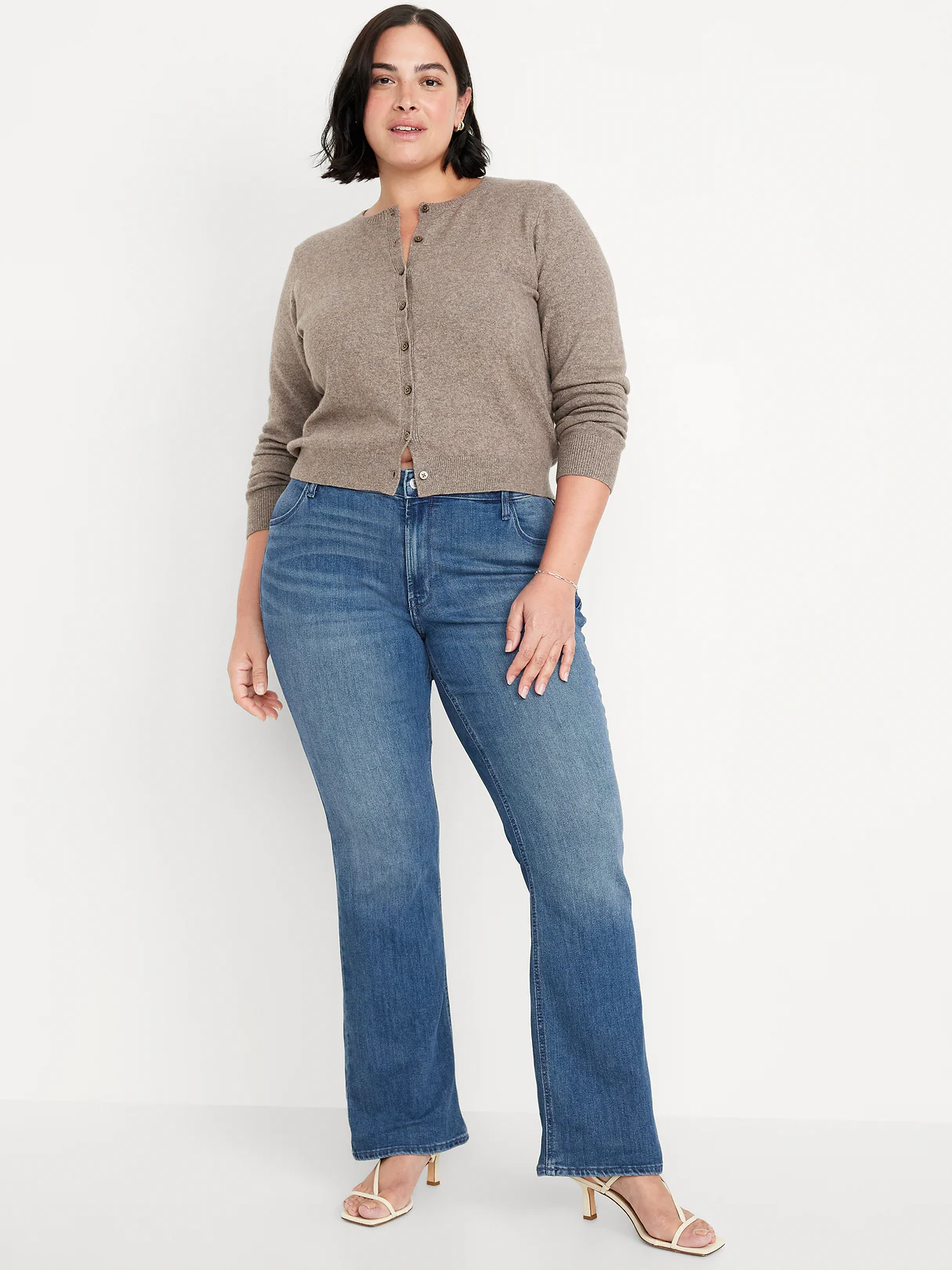 Mid-Rise Wow Boot-Cut Jeans - Medium Wash