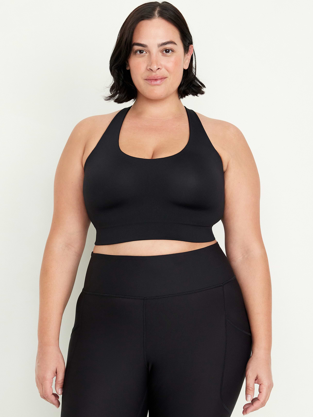 High Support PowerSoft Sports Bra - Black Jack