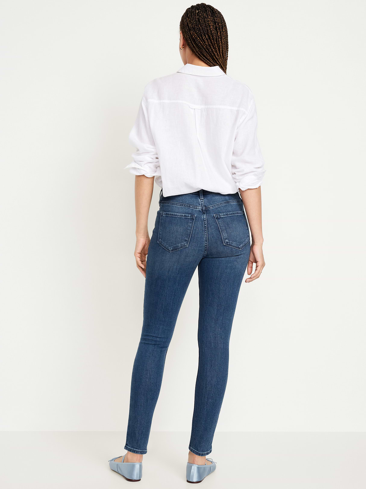 High-Waisted Wow Super-Skinny Jeans - Dark Wash