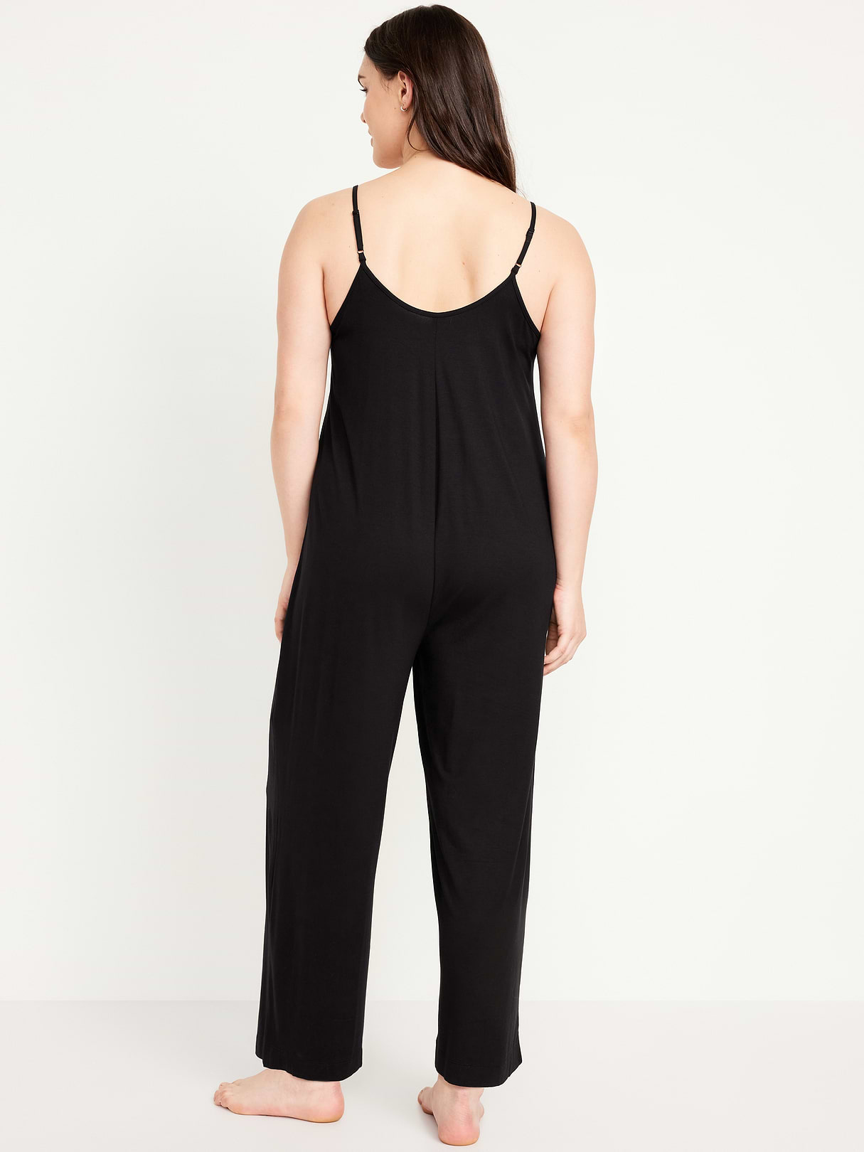 Sunday Sleep Knit Jersey Jumpsuit - Blackjack