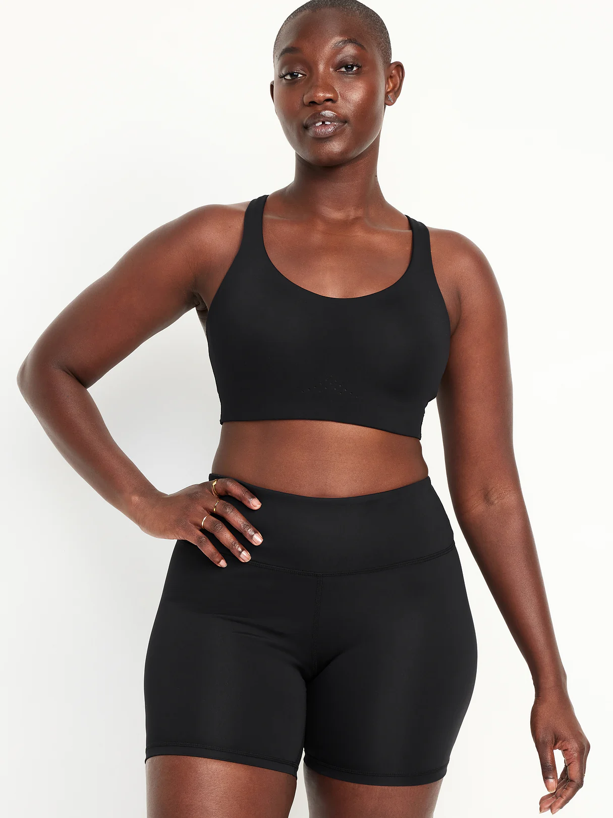 High Support PowerSoft Sports Bra - Black Jack