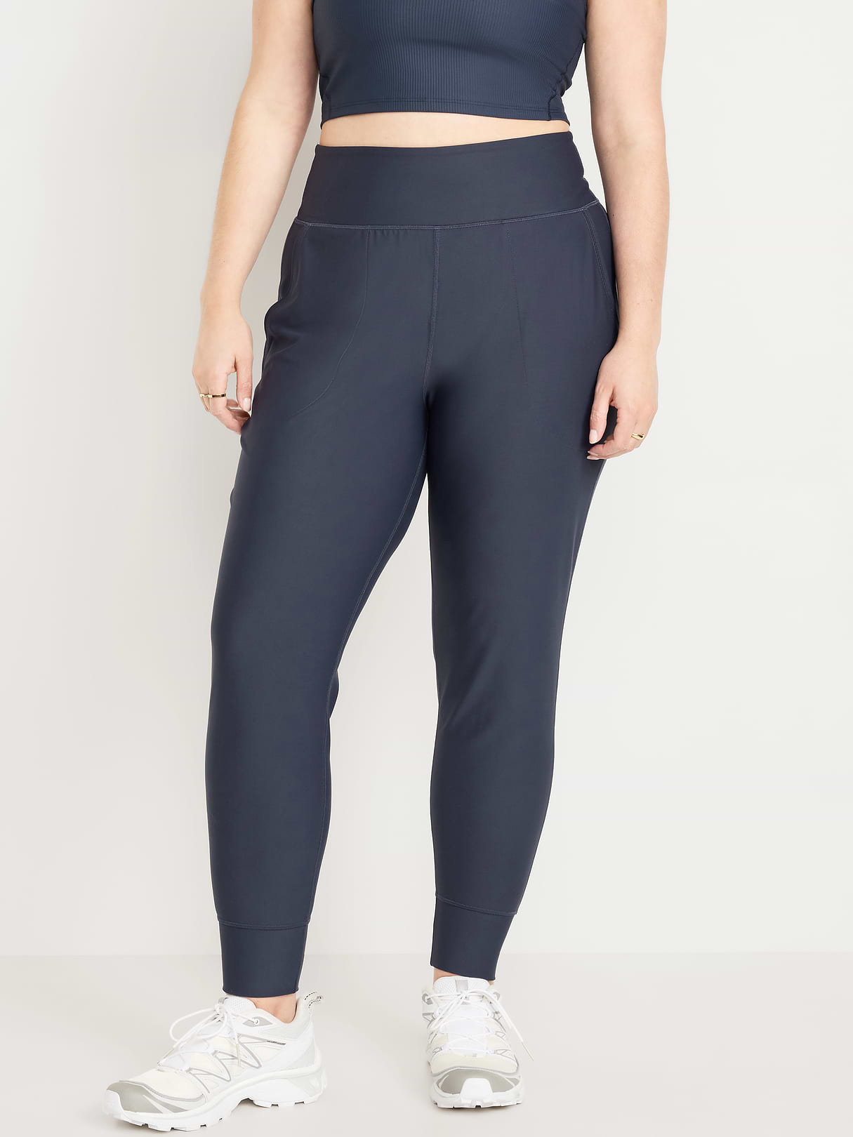 High-Waisted PowerSoft Pocket Joggers - Dusk Navy