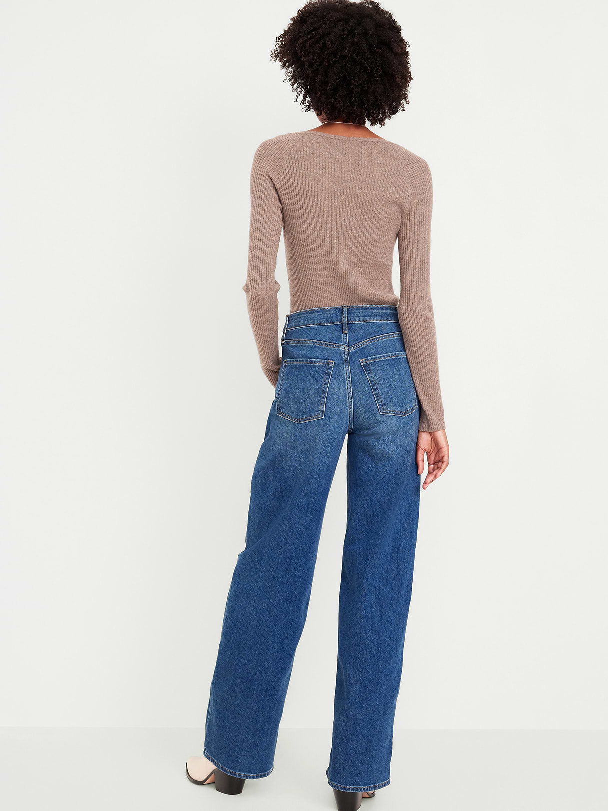 High-Waisted Wow Wide-Leg Jeans - Medium Wash