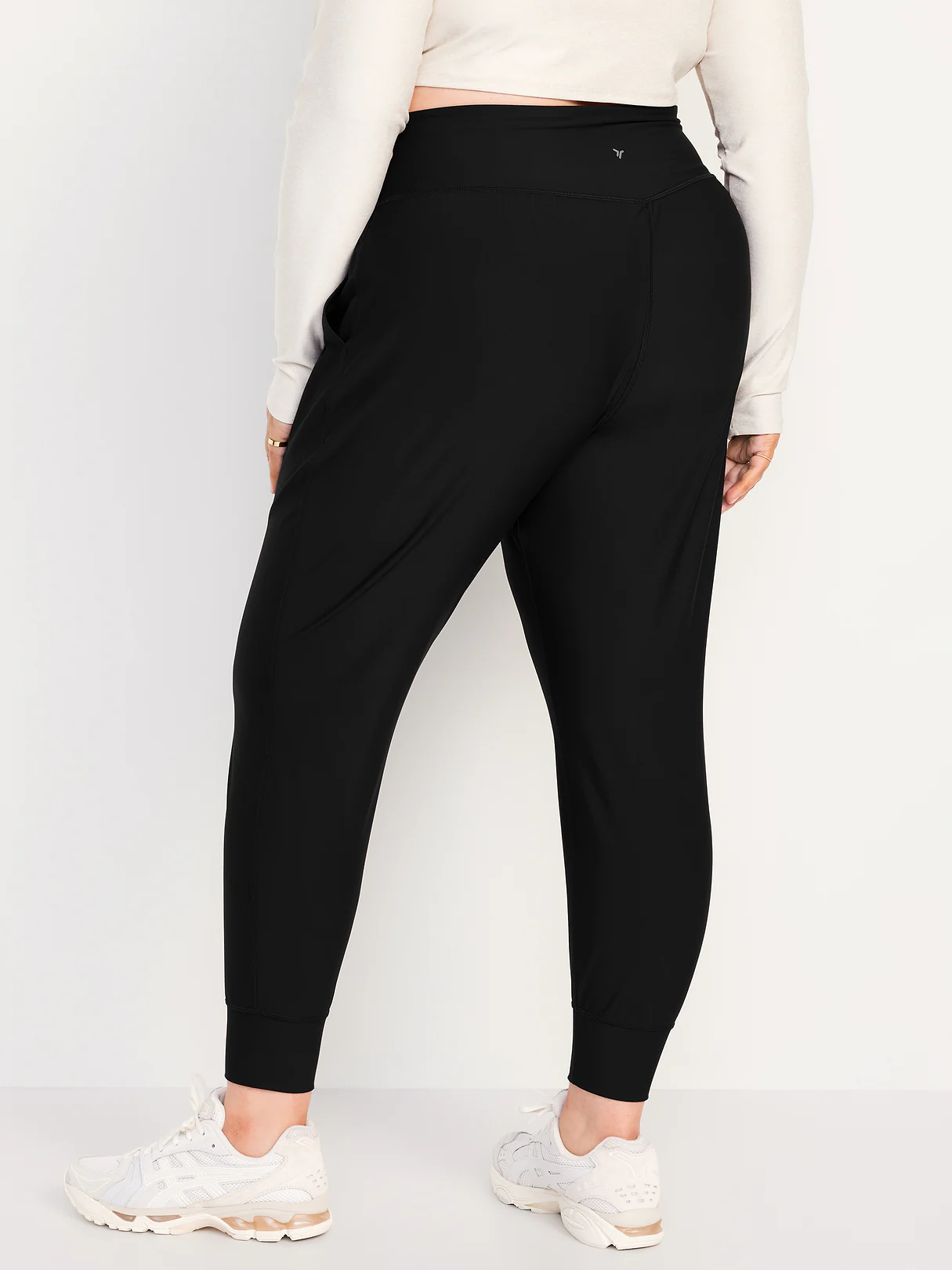 High-Waisted PowerSoft Pocket Joggers - Black Jack