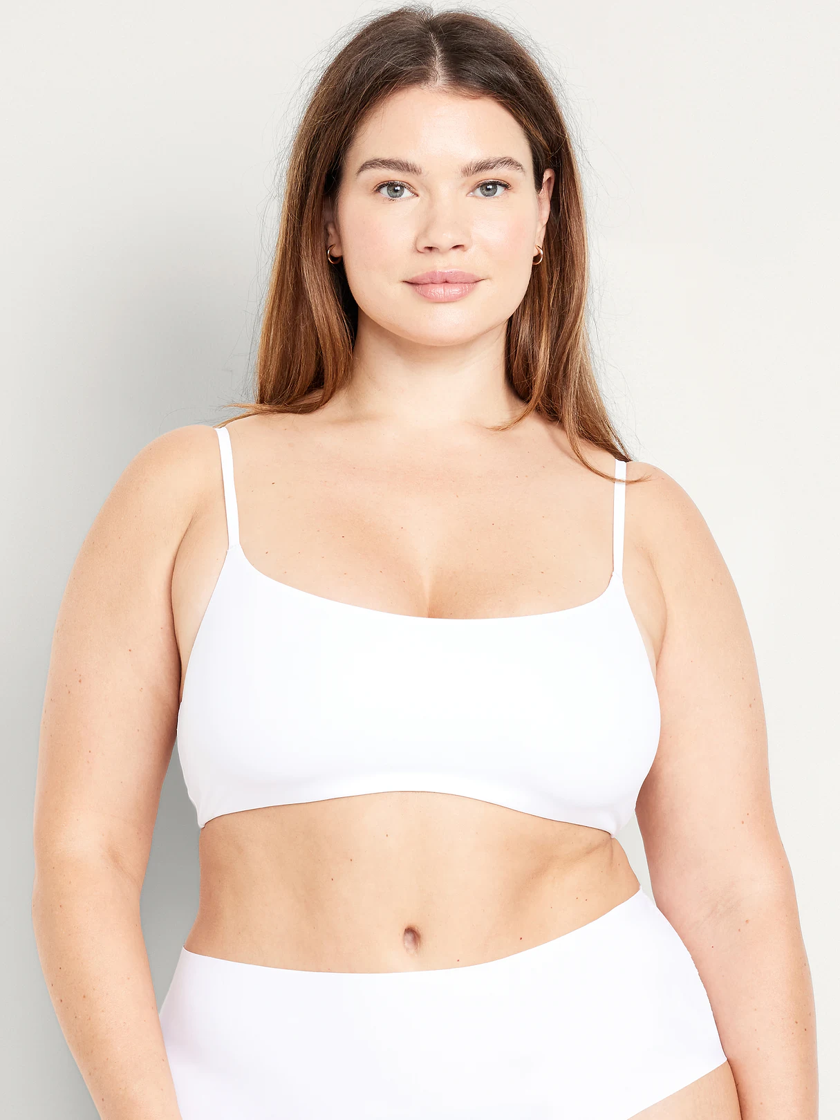 No-Show Bralette - White Lilies