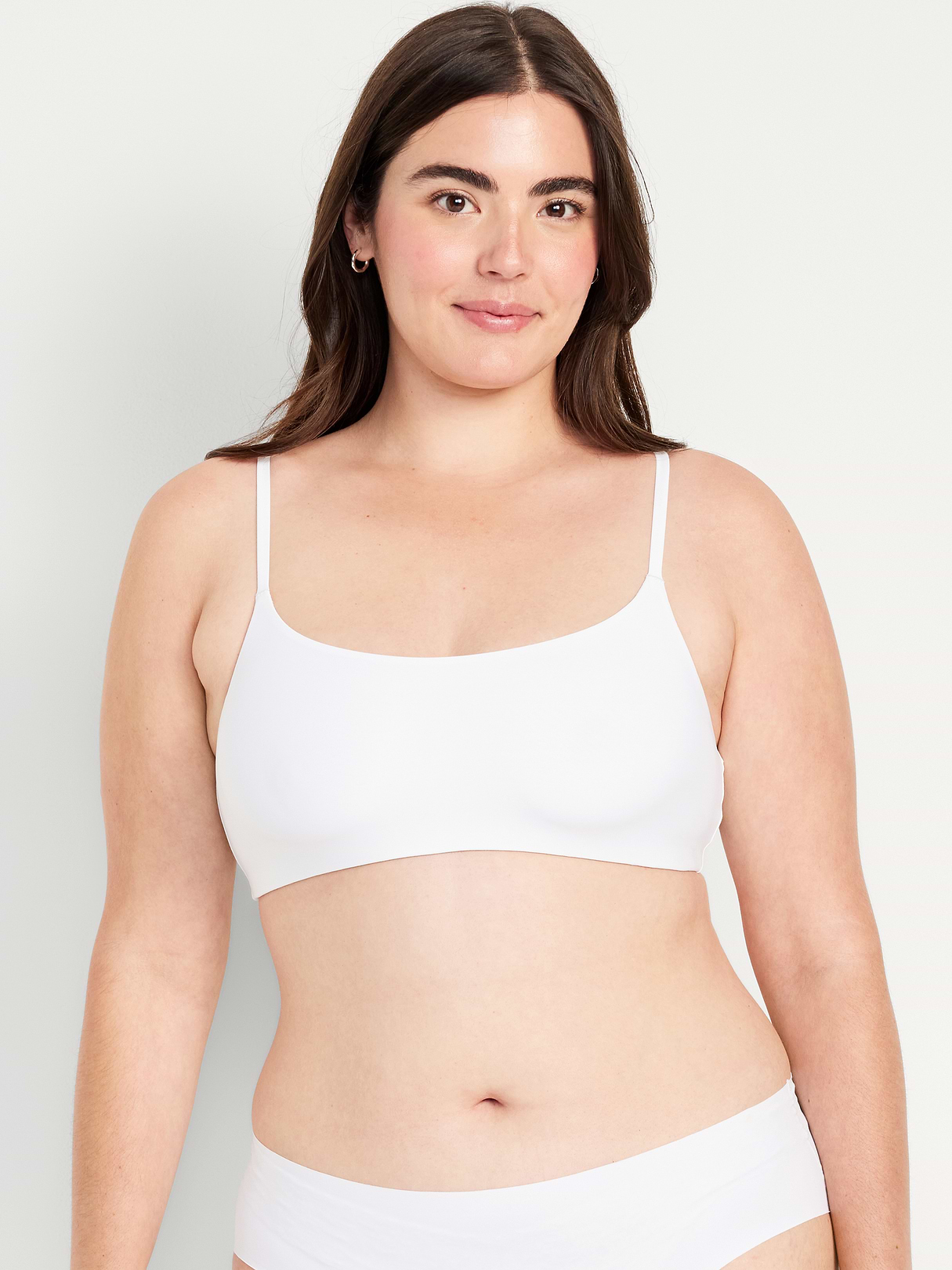 No-Show Bralette - White Lilies