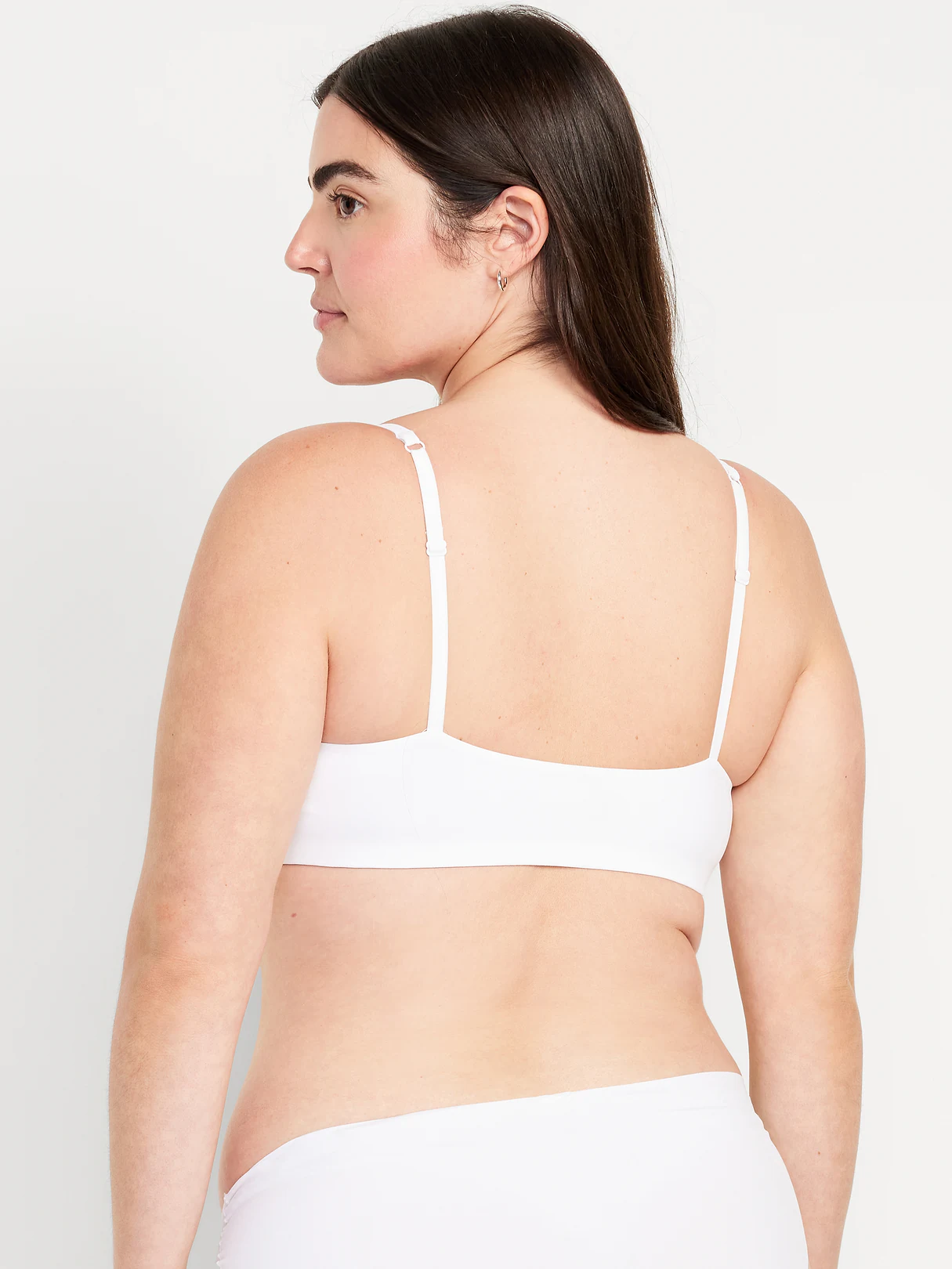 No-Show Bralette - White Lilies