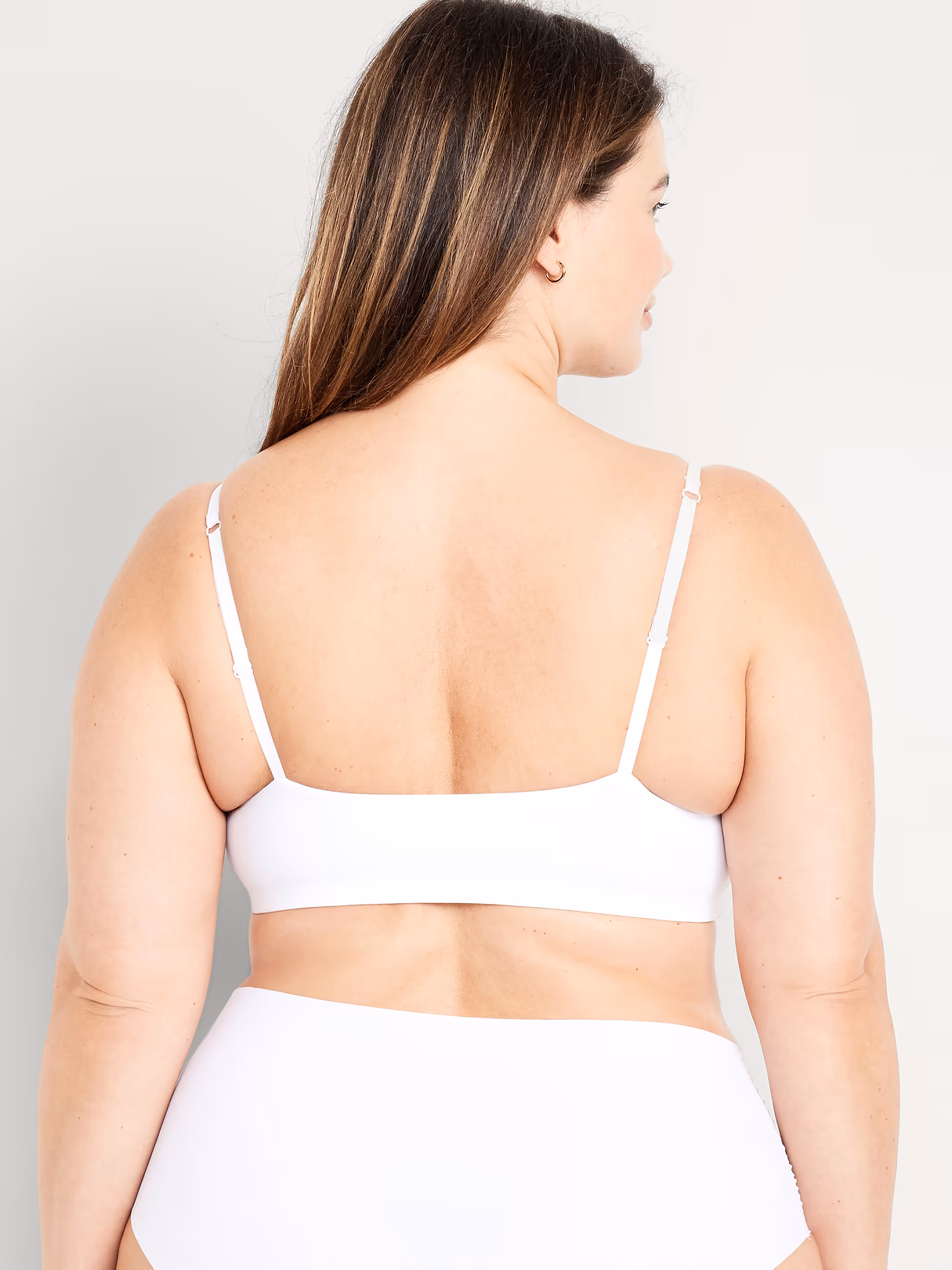 No-Show Bralette - White Lilies