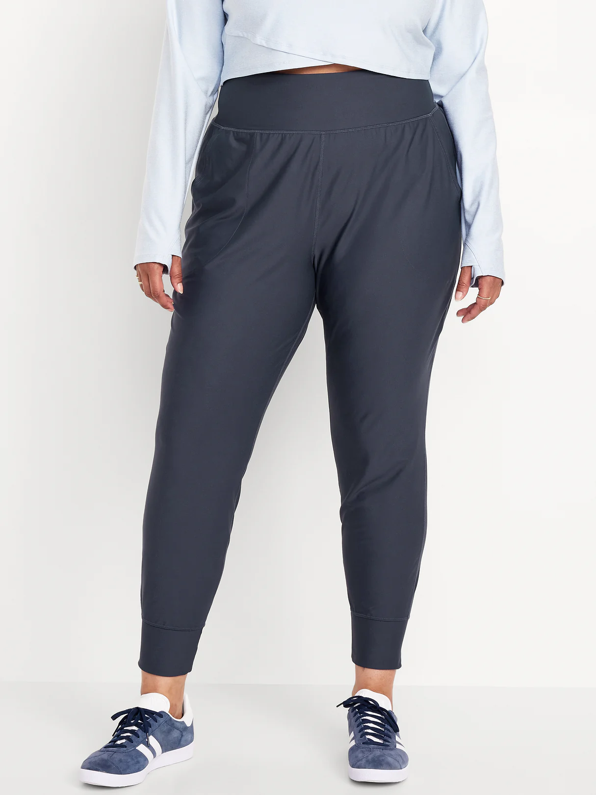 High-Waisted PowerSoft Pocket Joggers - Dusk Navy