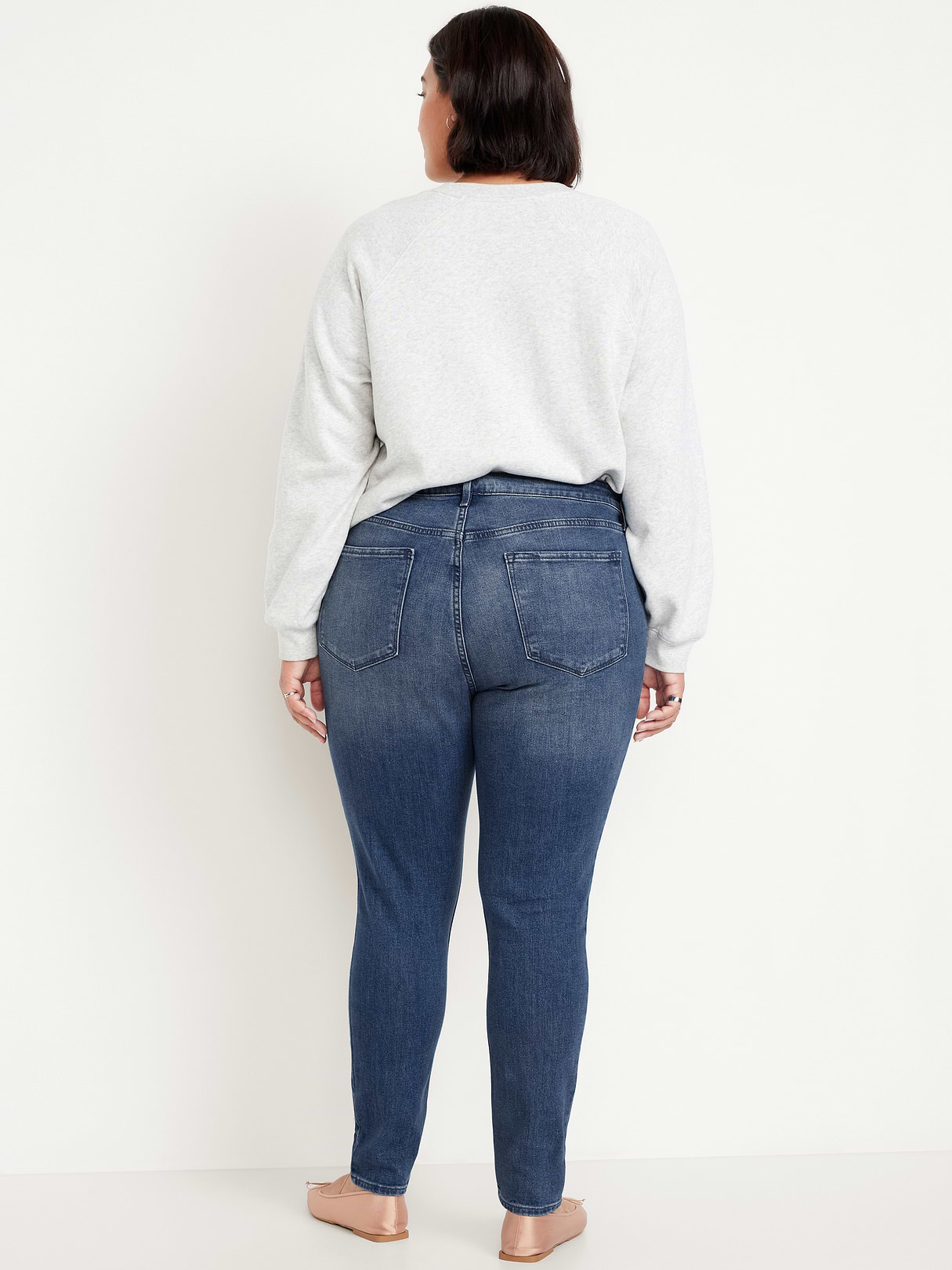 High-Waisted Wow Super-Skinny Jeans - Dark Wash