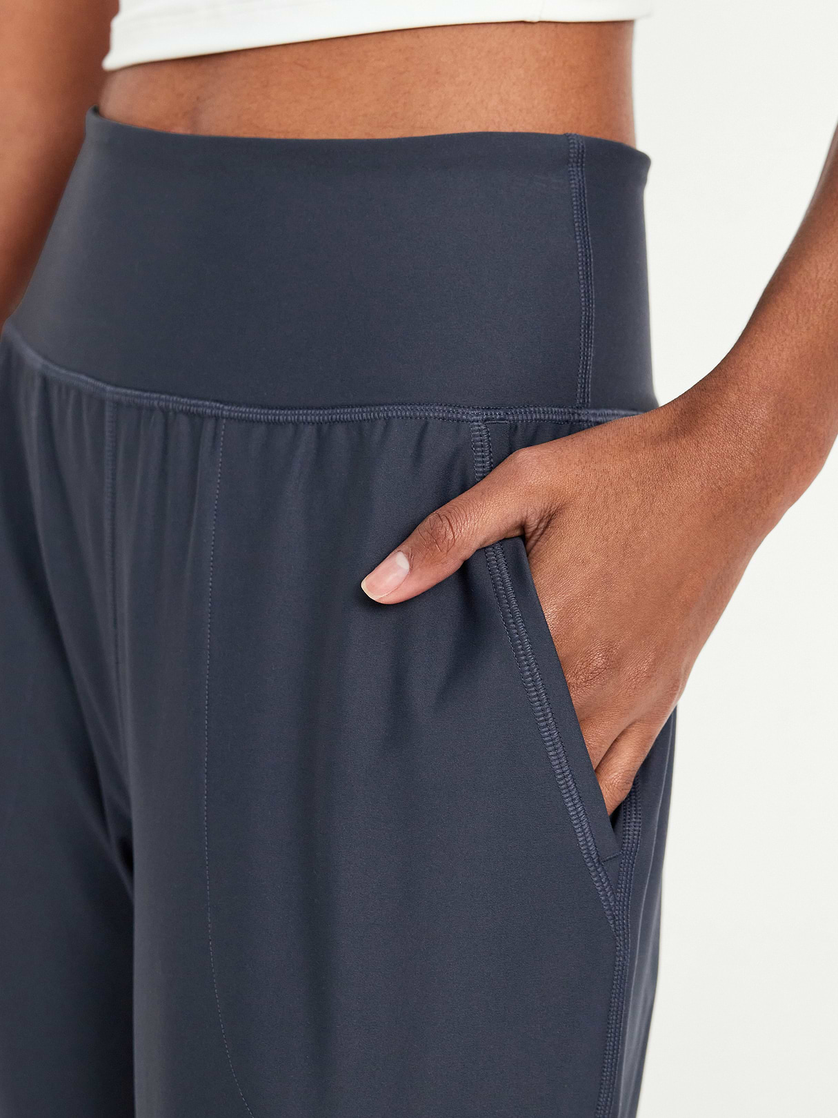 High-Waisted PowerSoft Pocket Joggers - Dusk Navy