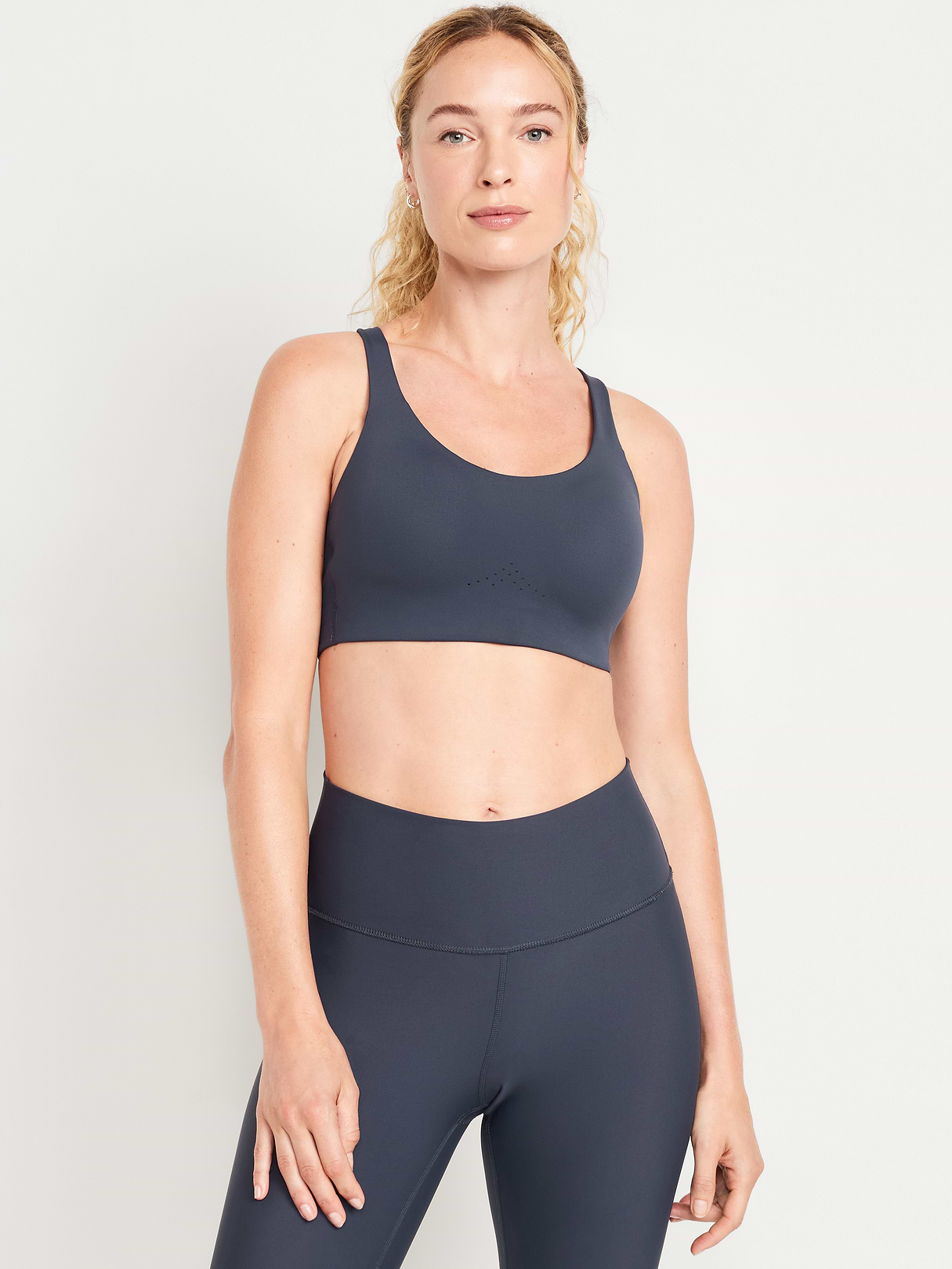 High Support PowerSoft Sports Bra - Dusk Navy