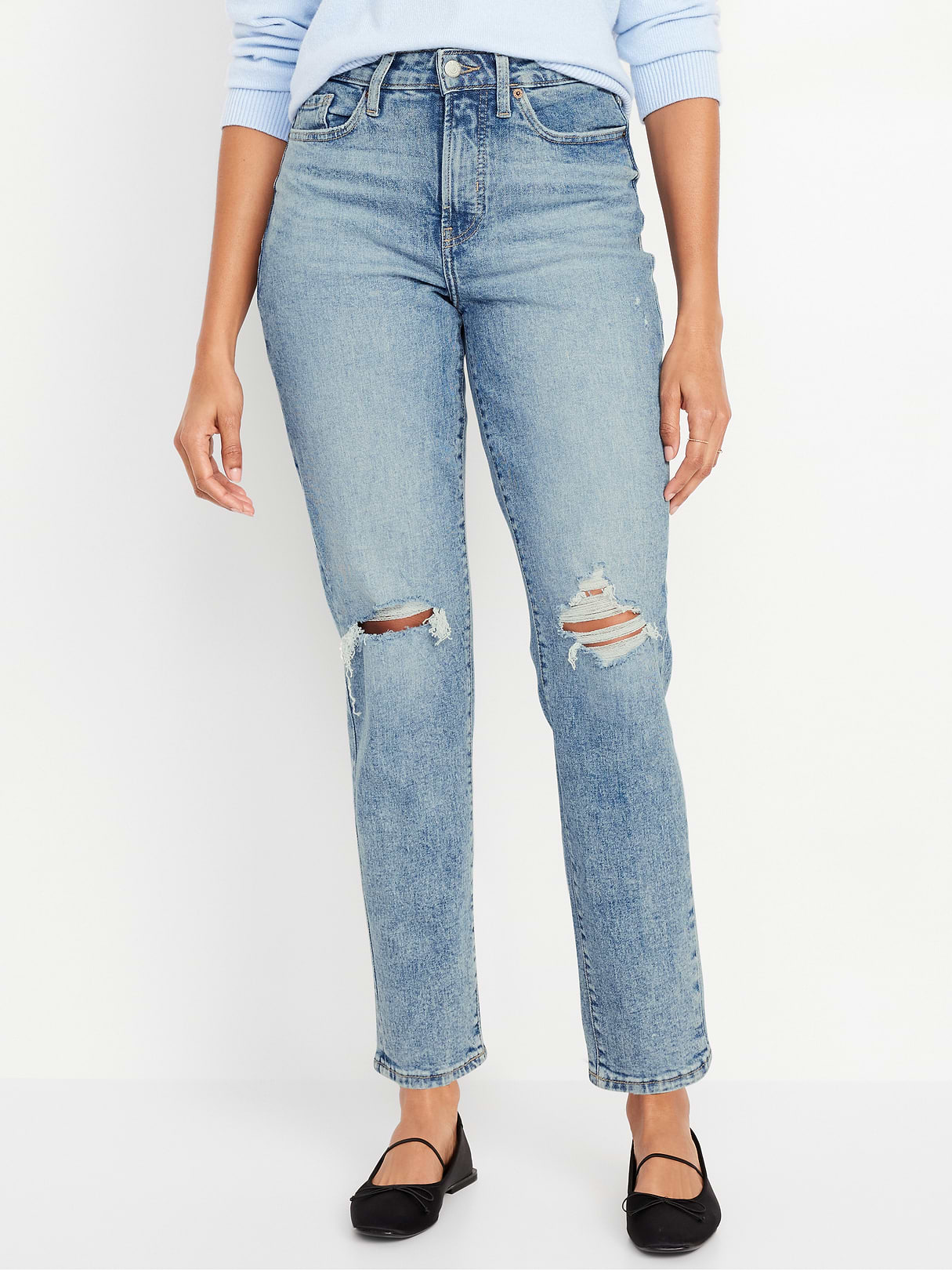Curvy High-Waisted OG Straight Ankle Jeans - Cerys