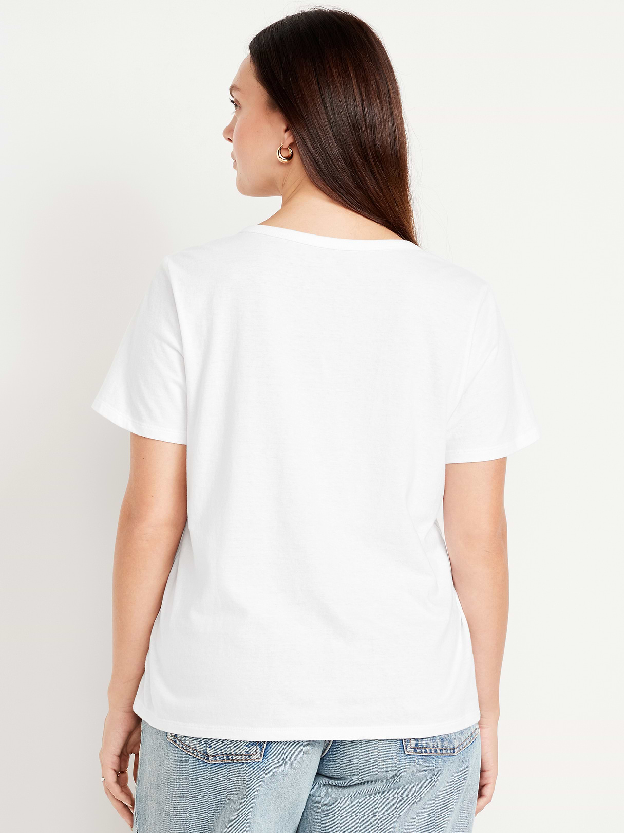 EveryWear V-Neck T-Shirt - Calla Lily White