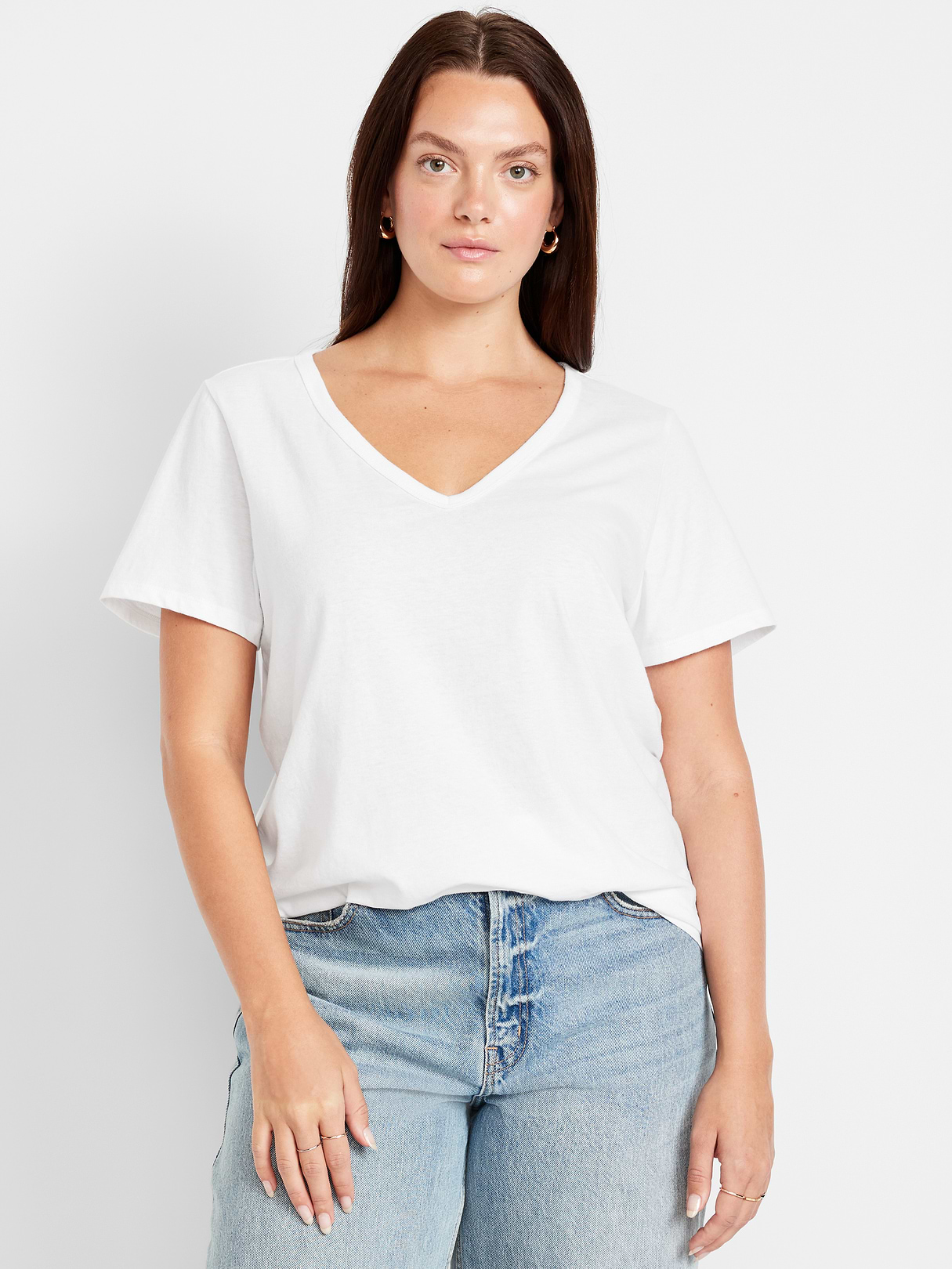 EveryWear V-Neck T-Shirt - Calla Lily White