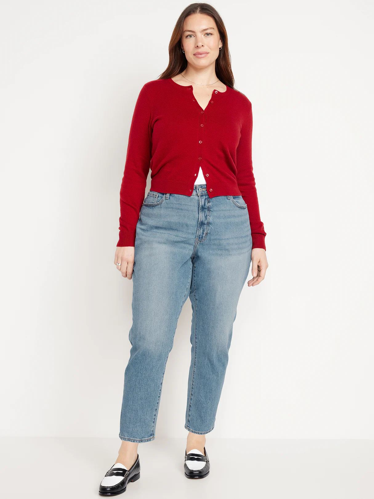Curvy High-Waisted OG Straight Ankle Jeans - Faded Light Wash