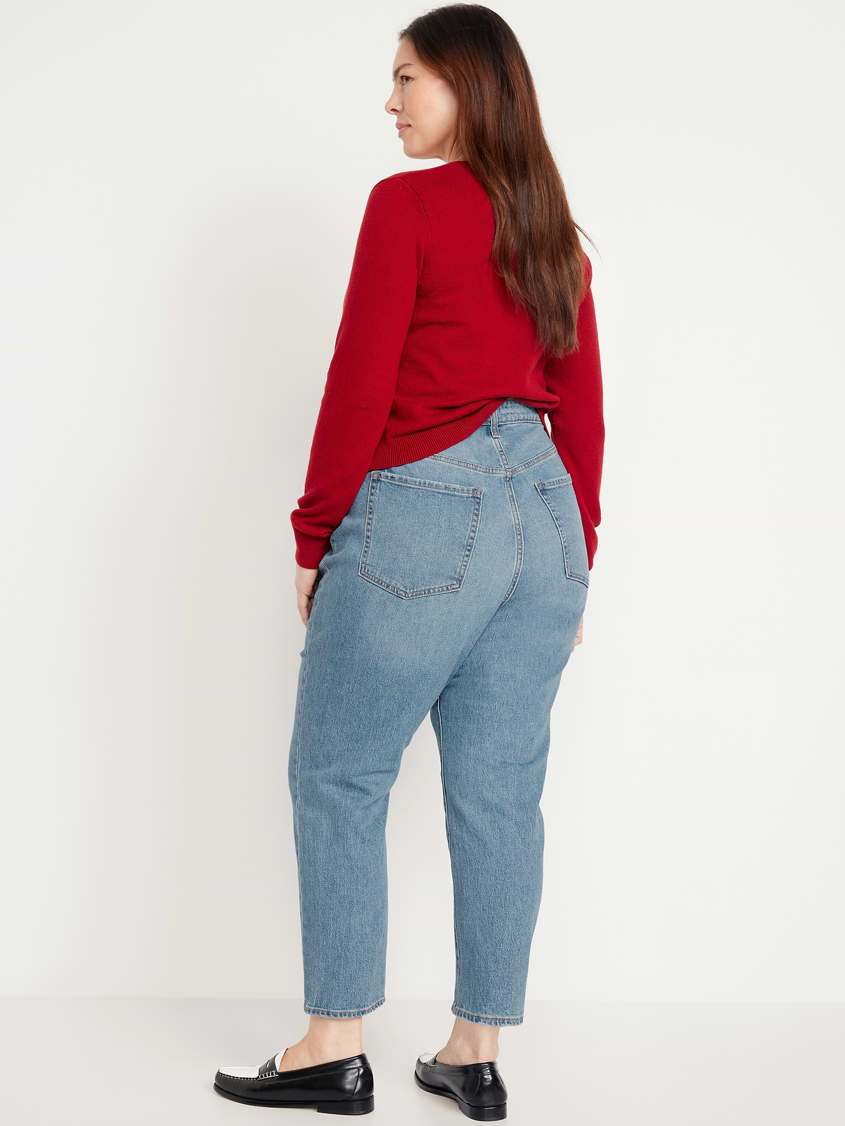 Curvy High-Waisted OG Straight Ankle Jeans - Faded Light Wash