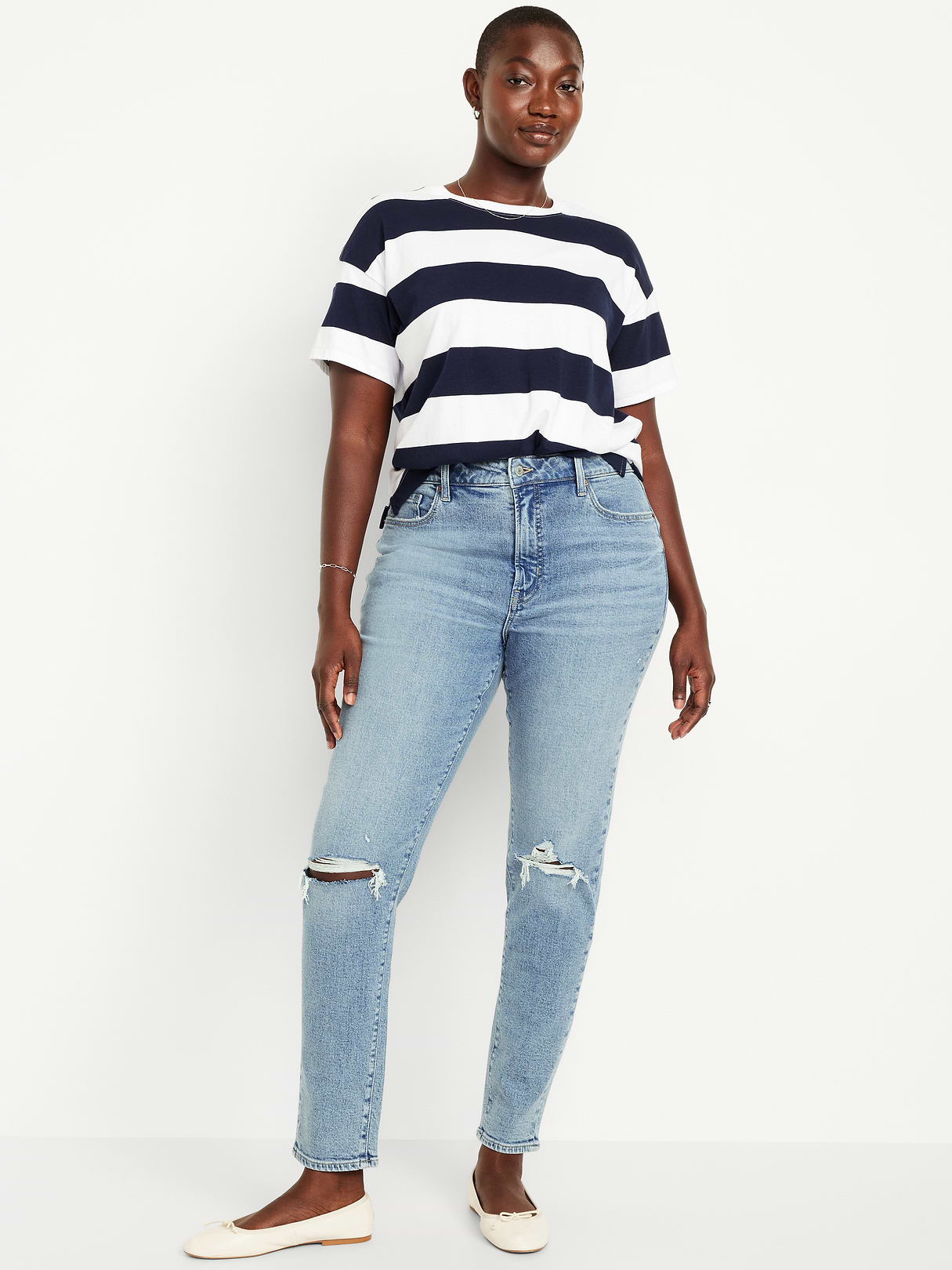 Curvy High-Waisted OG Straight Ankle Jeans - Cerys