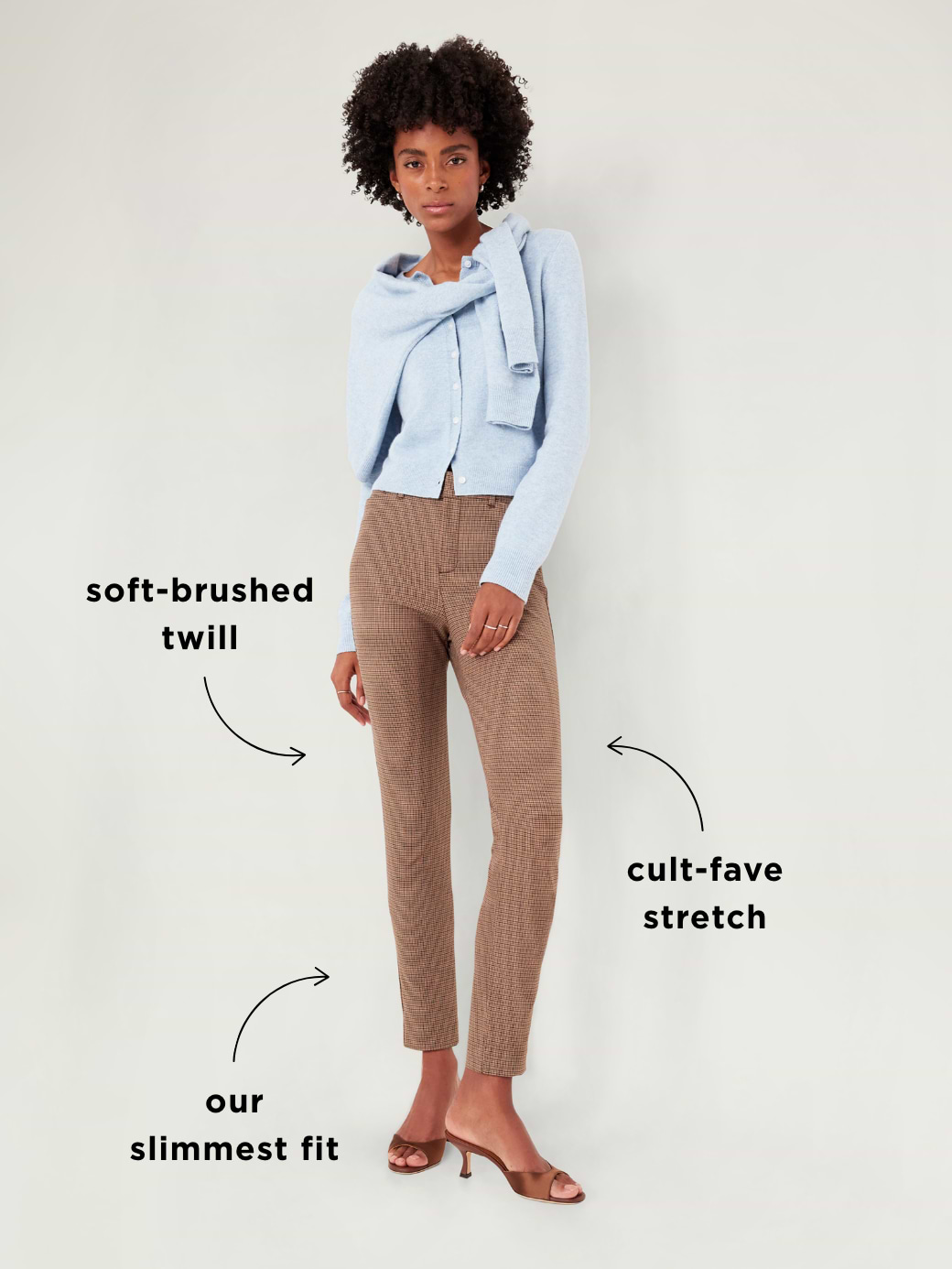 High-Waisted Pixie Skinny Pants - Dark Heathered Gray
