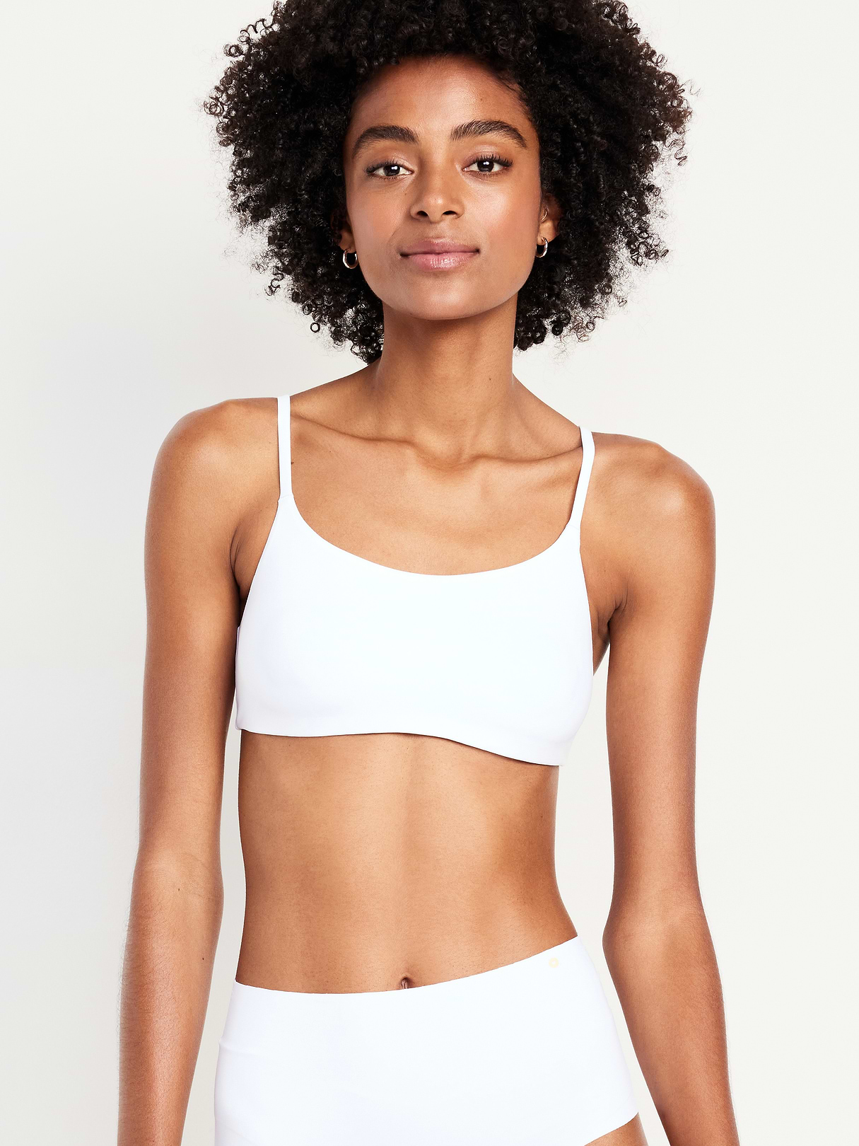 No-Show Bralette - White Lilies