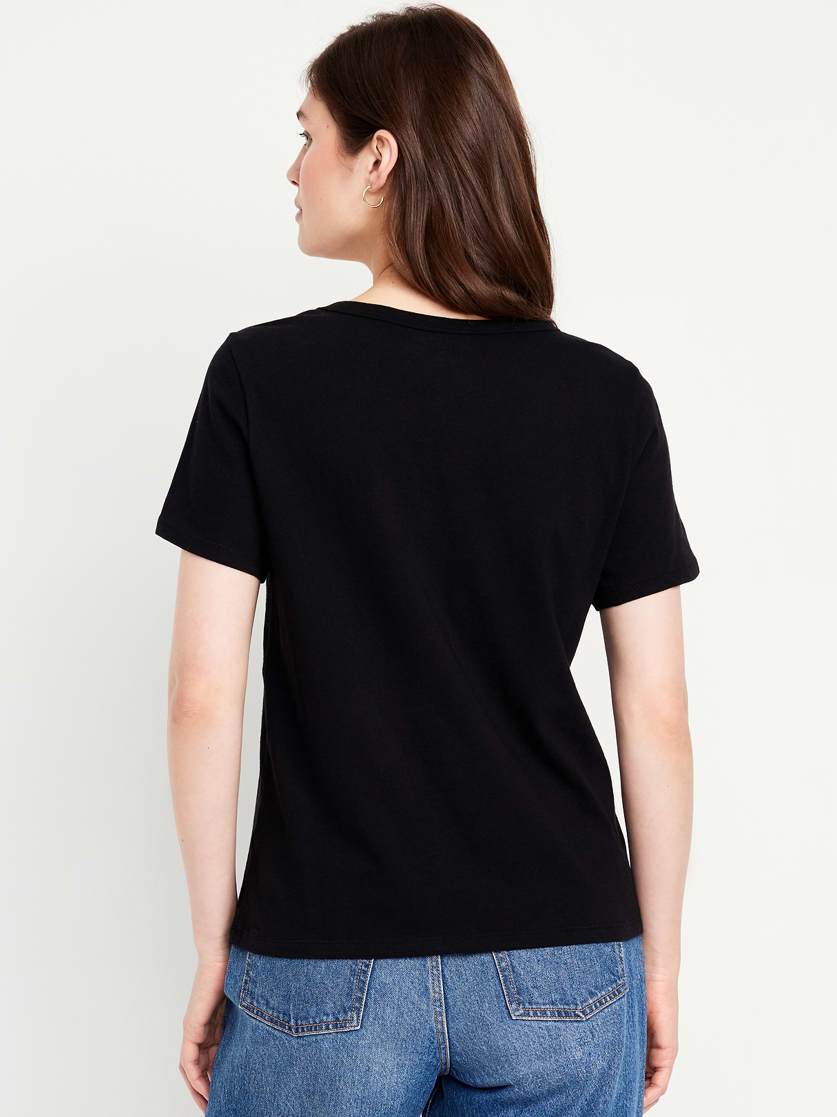EveryWear V-Neck T-Shirt - Black Jack