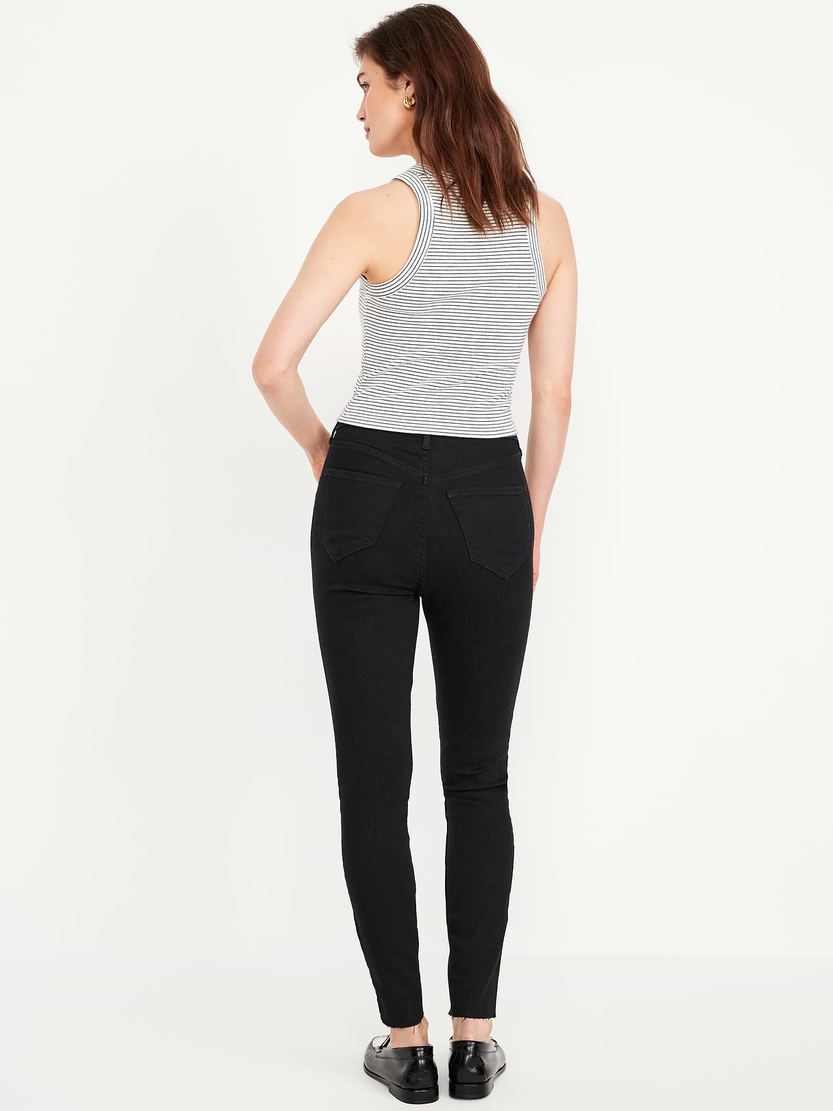 Extra High-Waisted Rockstar 360° Stretch Super-Skinny Jeans - Black Wash