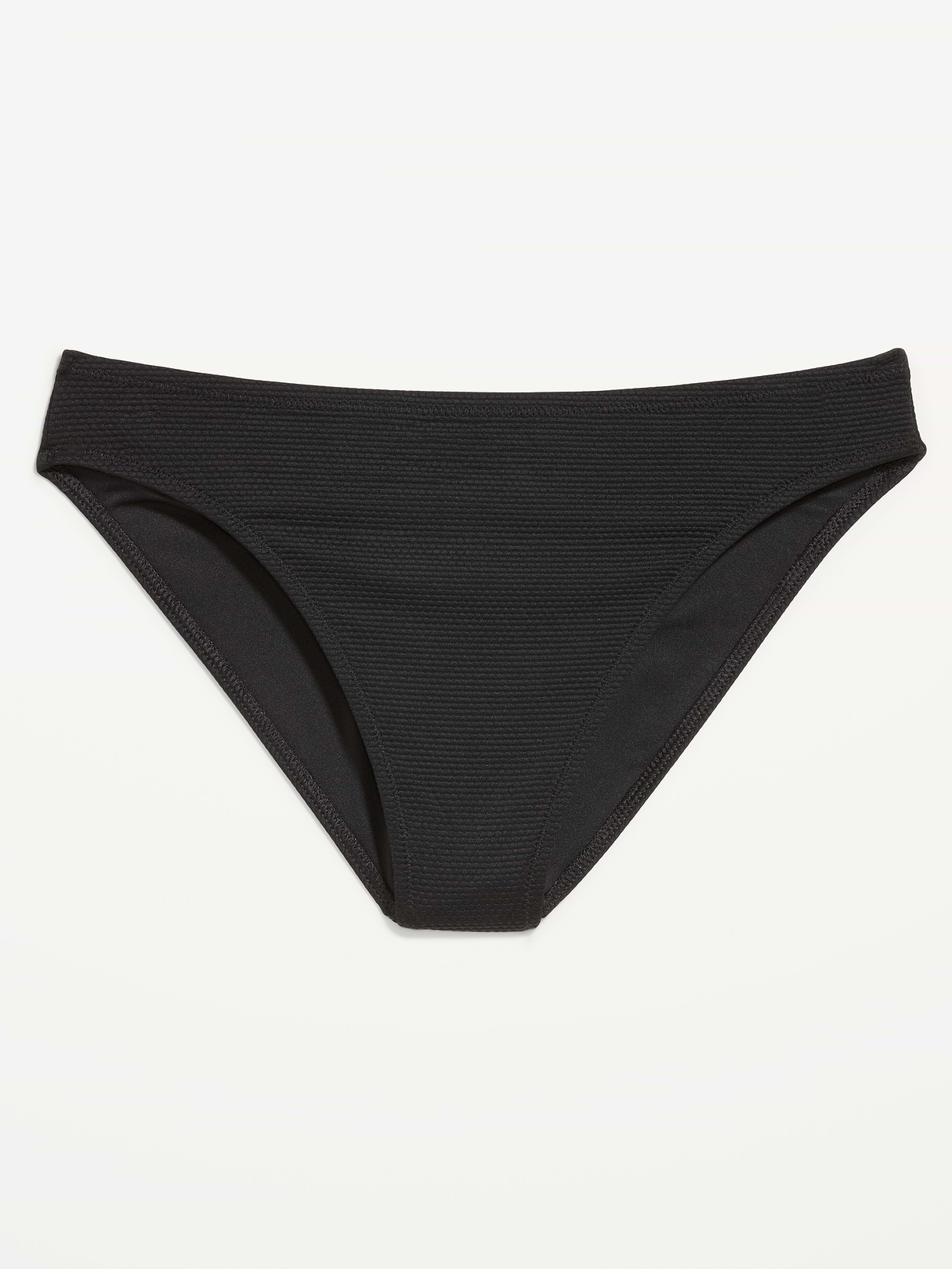 Mid-Rise Bikini Swim Bottoms - Black Jack