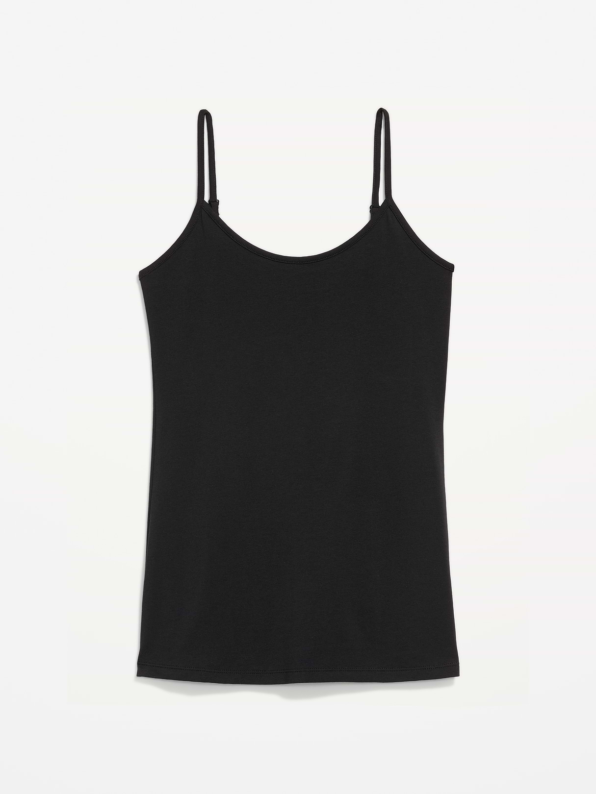 First-Layer Cami Tunic Tank Top - Black Jack