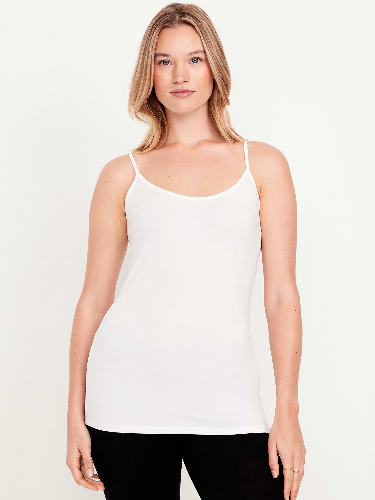 First-Layer Cami Tunic Tank Top - Calla Lily White