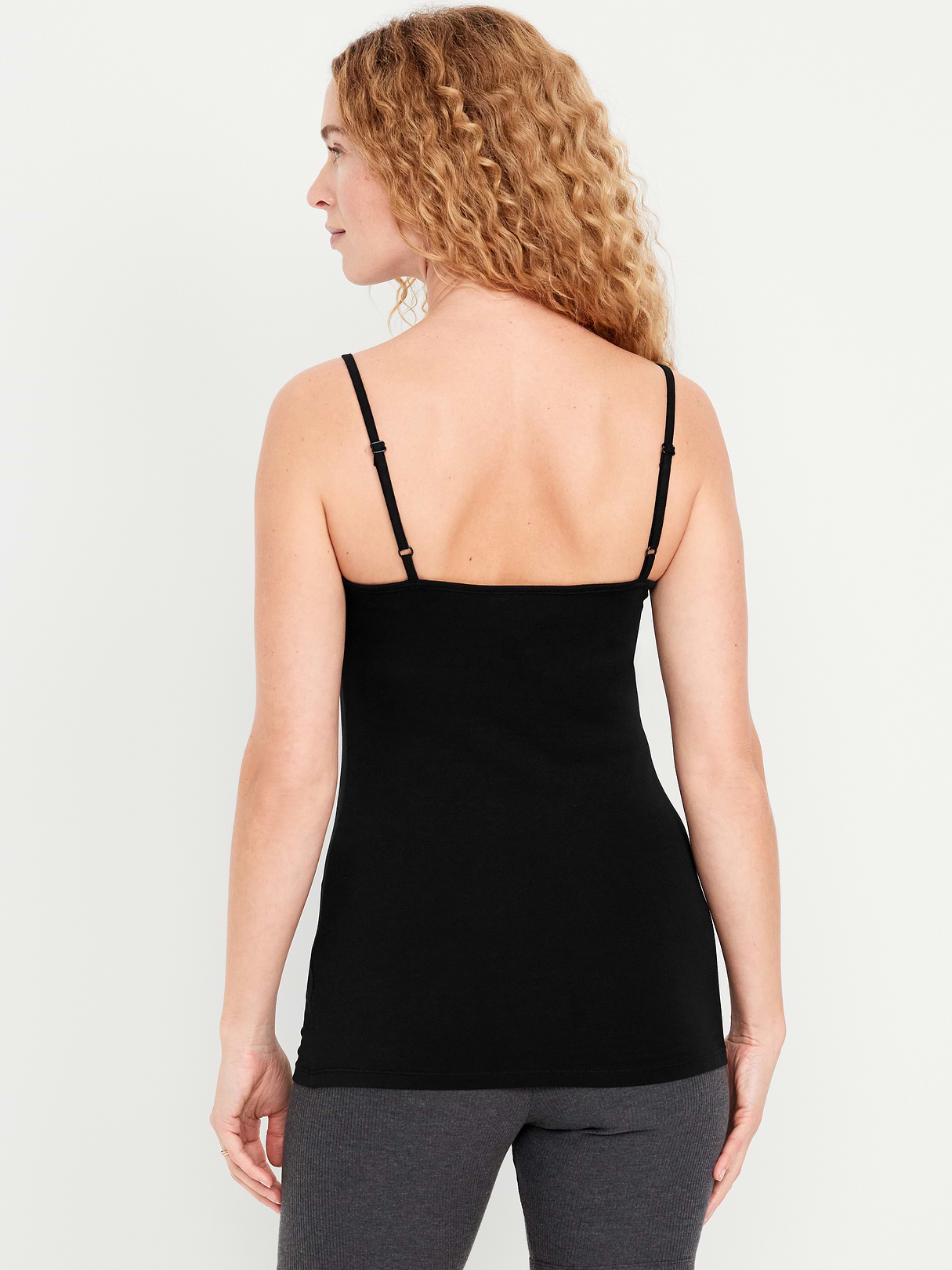 First-Layer Cami Tunic Tank Top - Black Jack