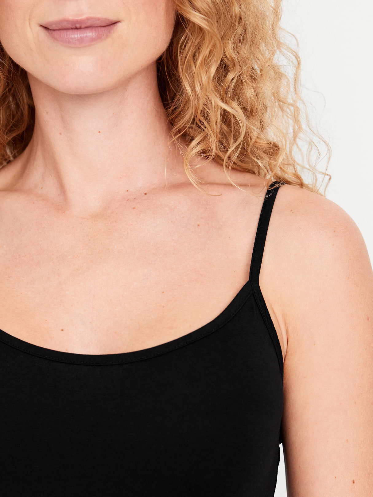 First-Layer Cami Tunic Tank Top - Black Jack