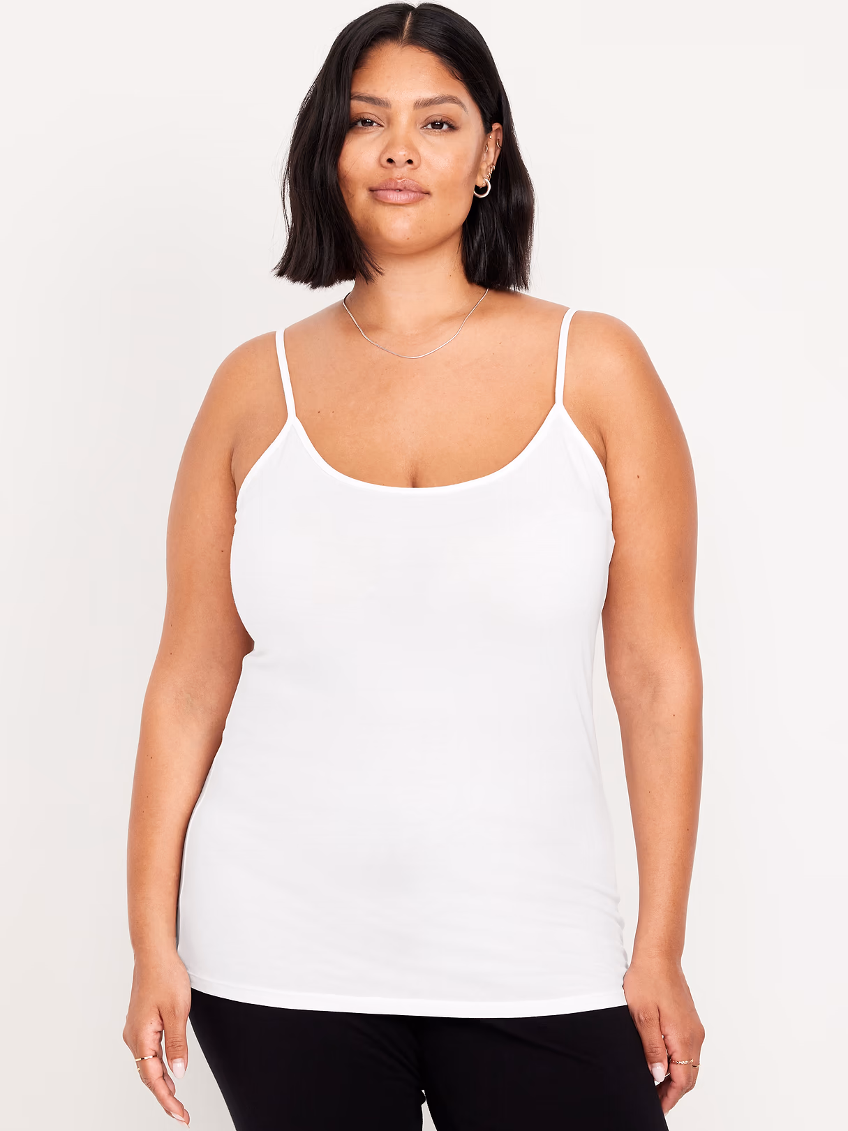 First-Layer Cami Tunic Tank Top - Calla Lily White