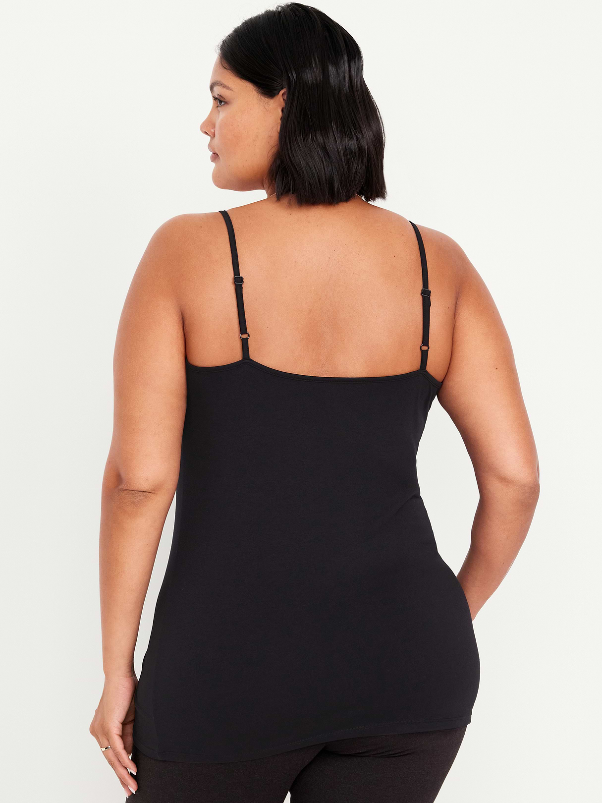 First-Layer Cami Tunic Tank Top - Black Jack